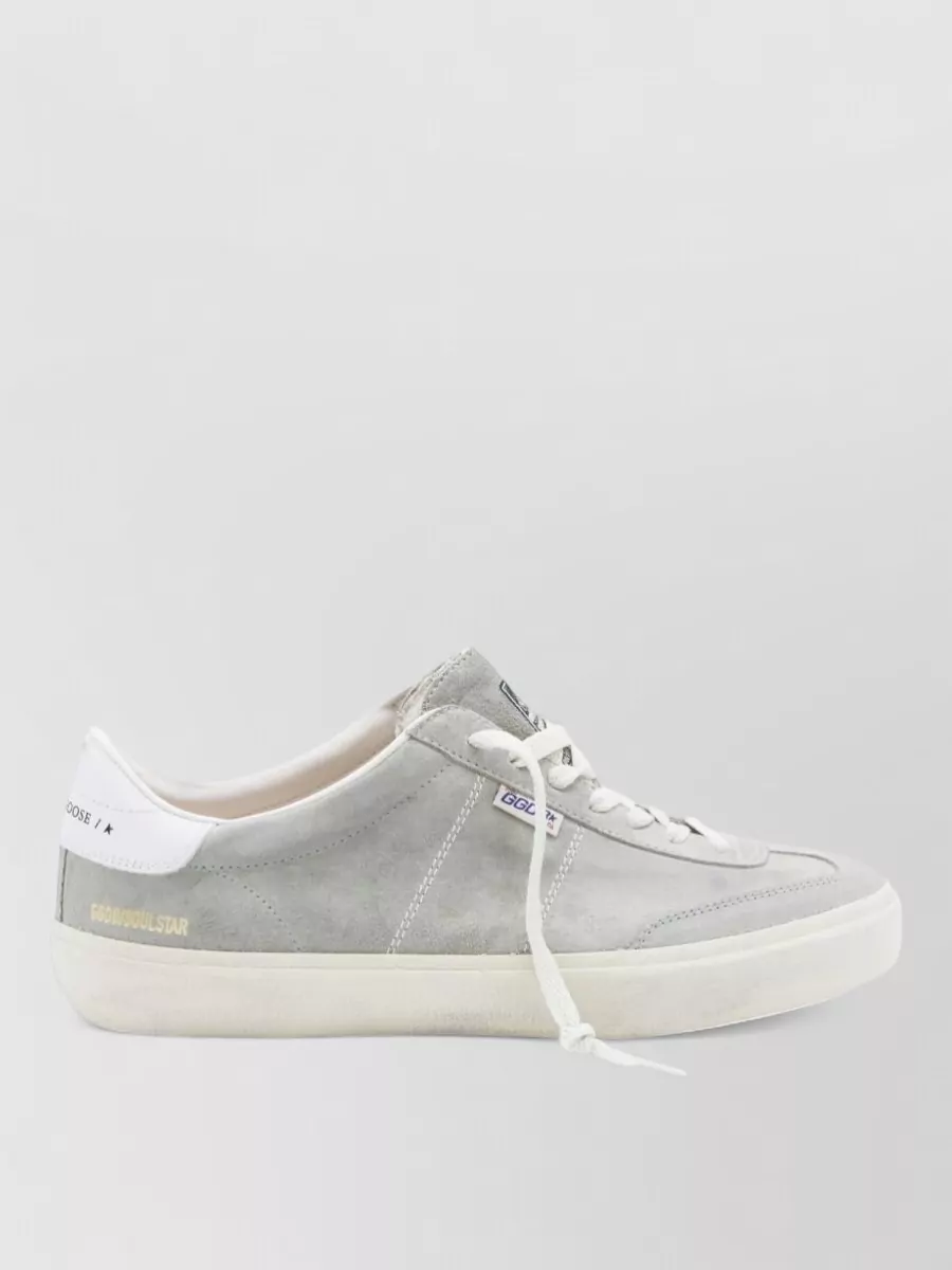 Golden Goose Soul Star Leather Sneakers Round Toe