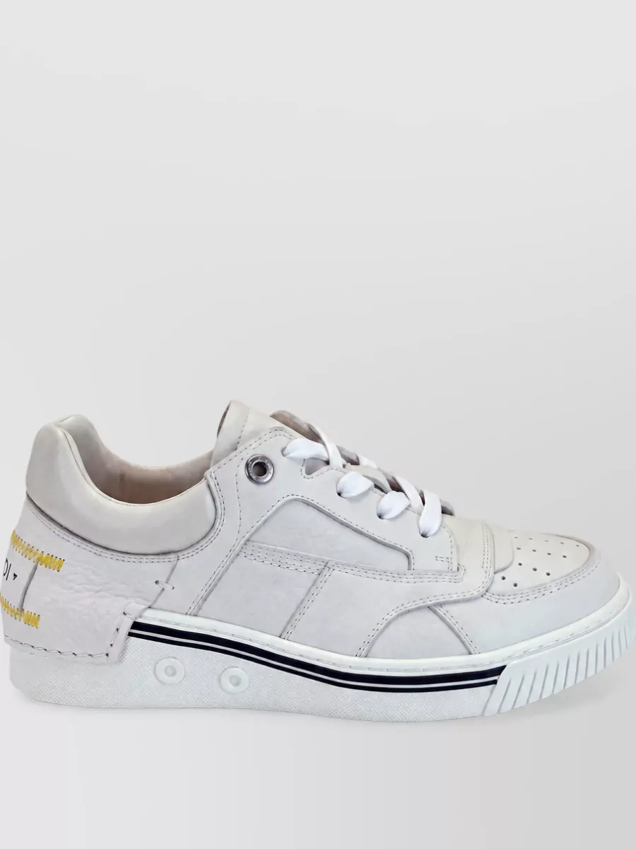 Fendi Leather Low-Top Sneakers