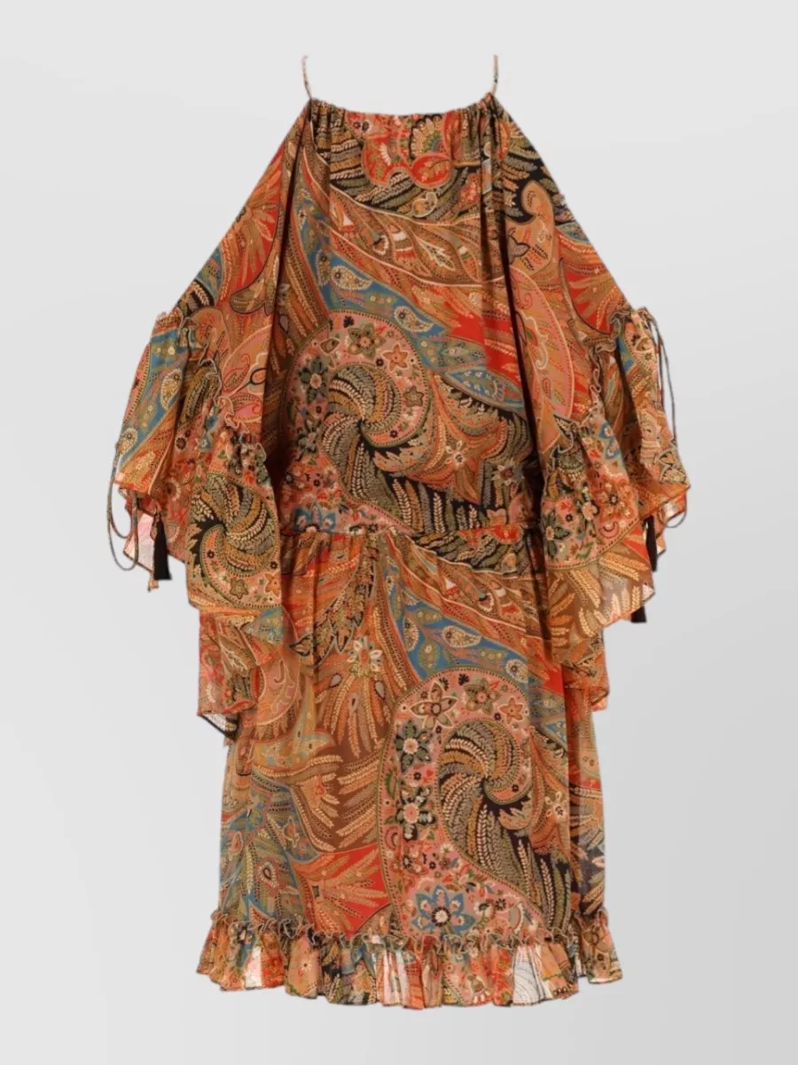 Etro Paisley Print Cotton Mini Dress