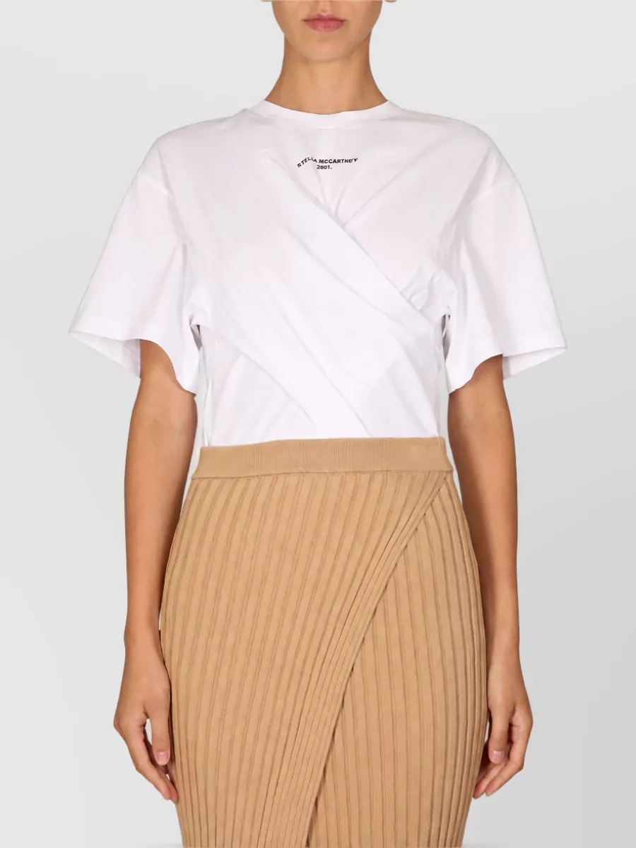 Stella Mccartney Twisted Cotton T-Shirt
