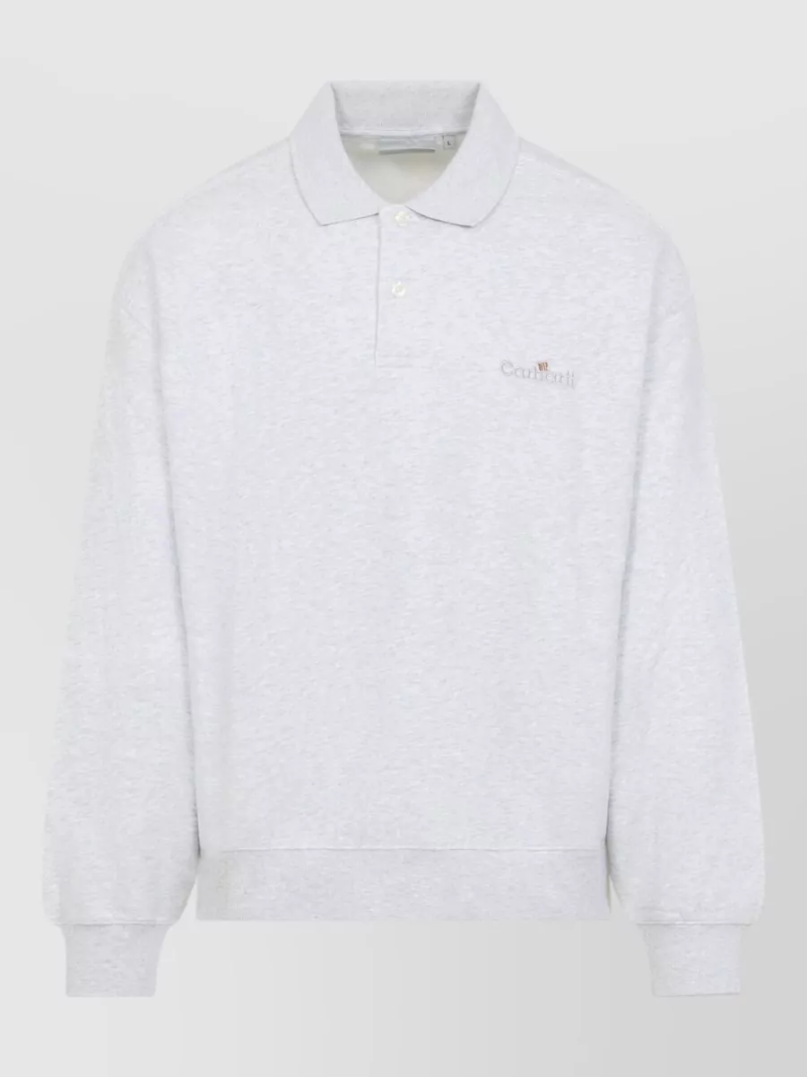 Carhartt Wip Cotton Long-Sleeve Polo Sweater
