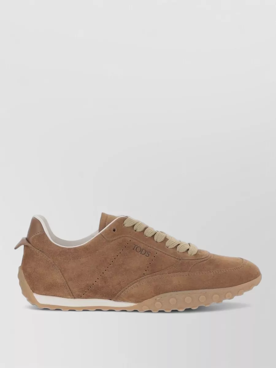 Tod's Suede Lace-Up Sneakers