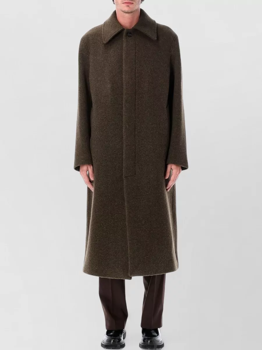 Sunflower wool single-breasted coat
