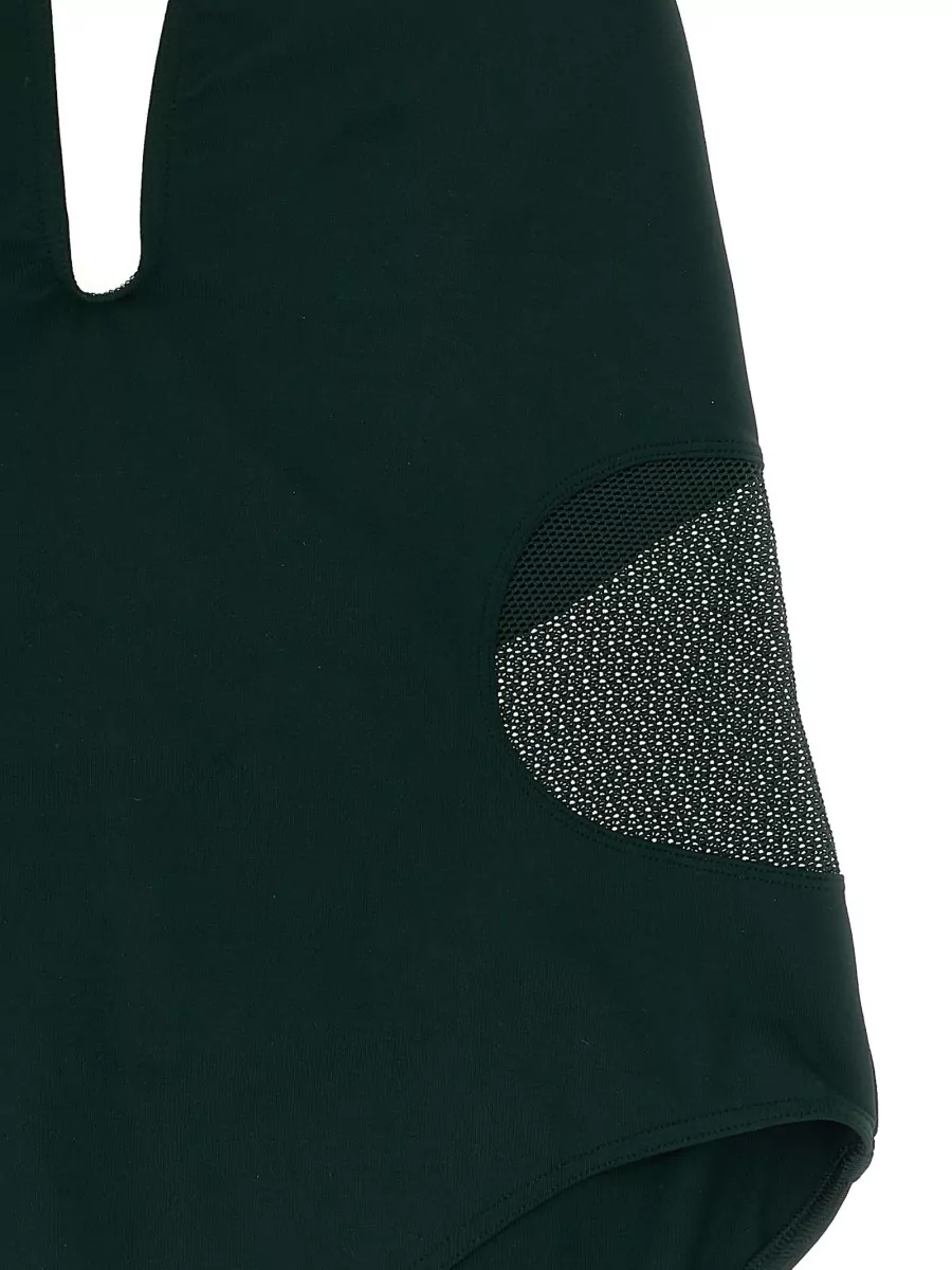 Eres Sophistique Halter Neck Deep V Swimsuit In Black