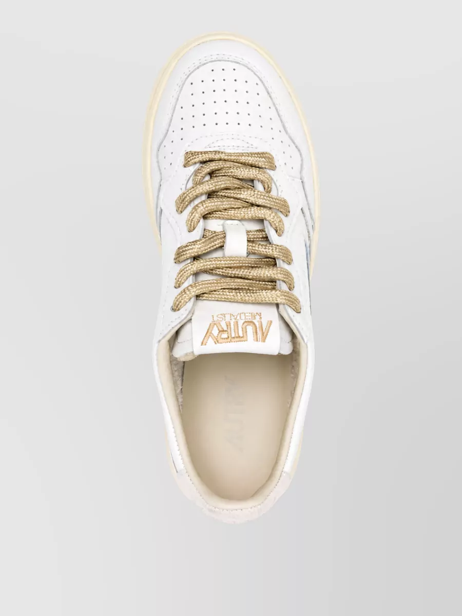 Autry Leather Low-Top Lace-Up Sneakers