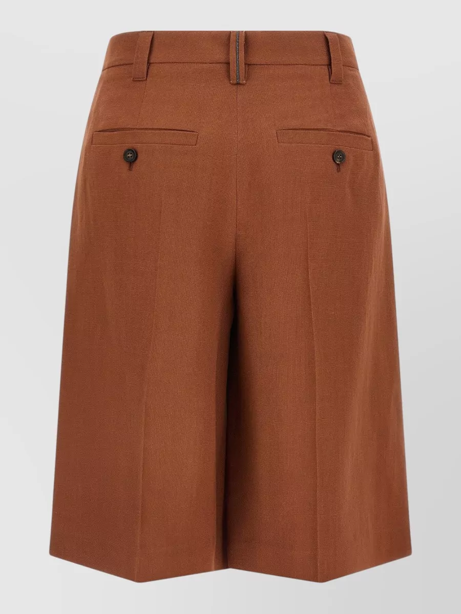 Brunello Cucinelli Wide-Leg Bermuda Shorts