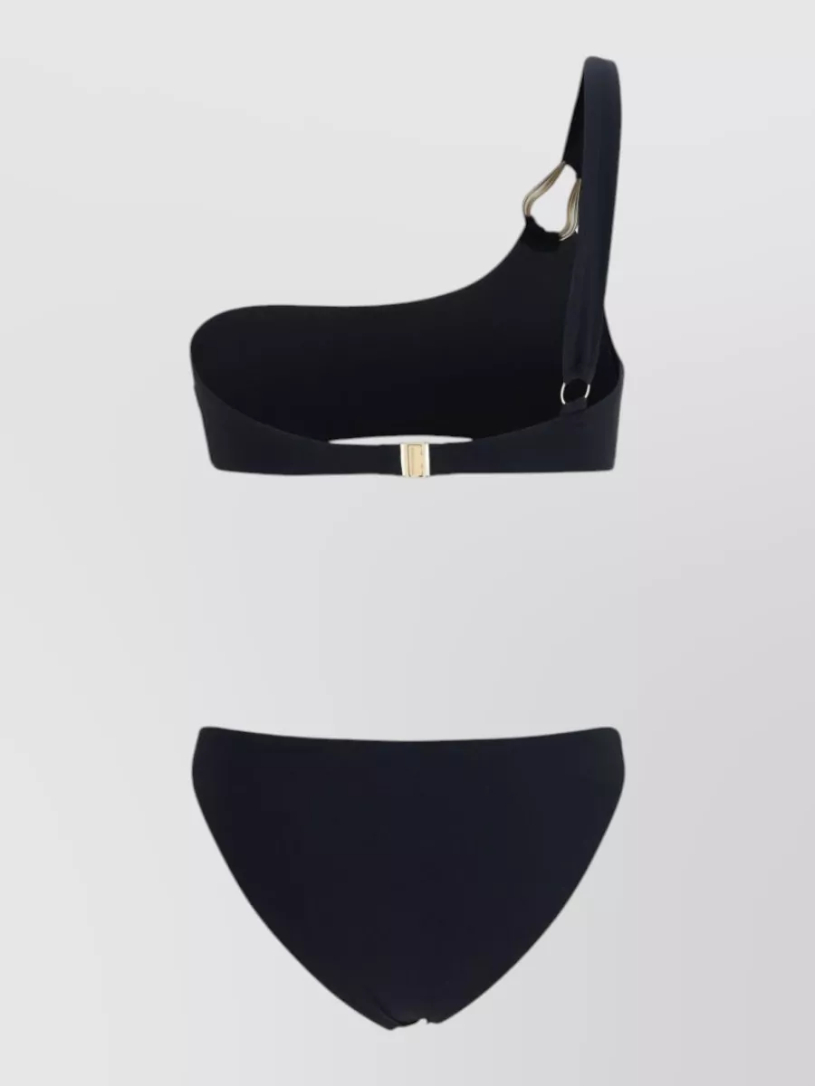 Zimmermann One-Shoulder Knotted Bikini Set