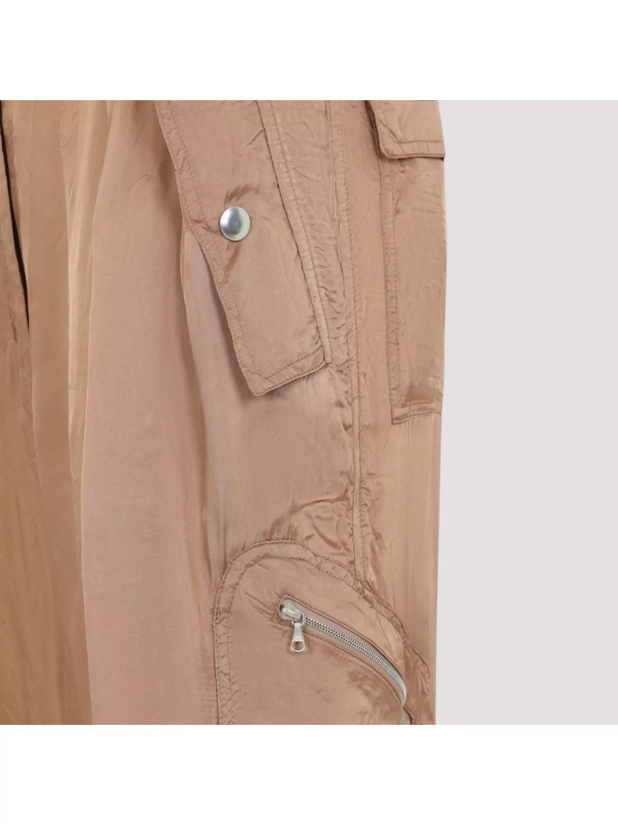 Dries Van Noten Flap Pocket Pleated Viscose Trousers
