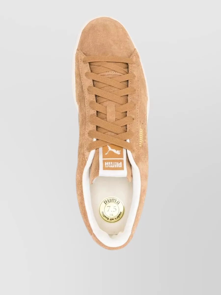 Puma Leather Lace-Up Sneakers