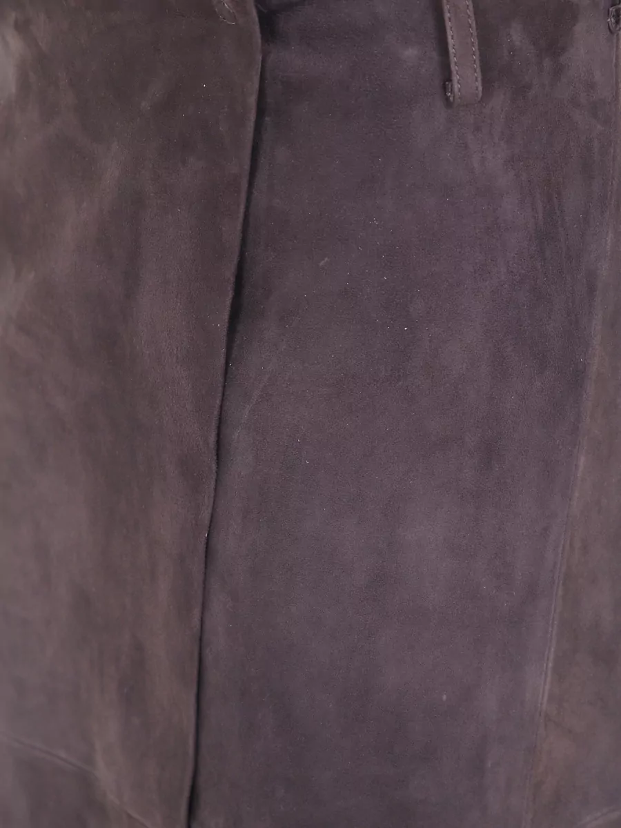 Semicouture Leather Wrap Skirt