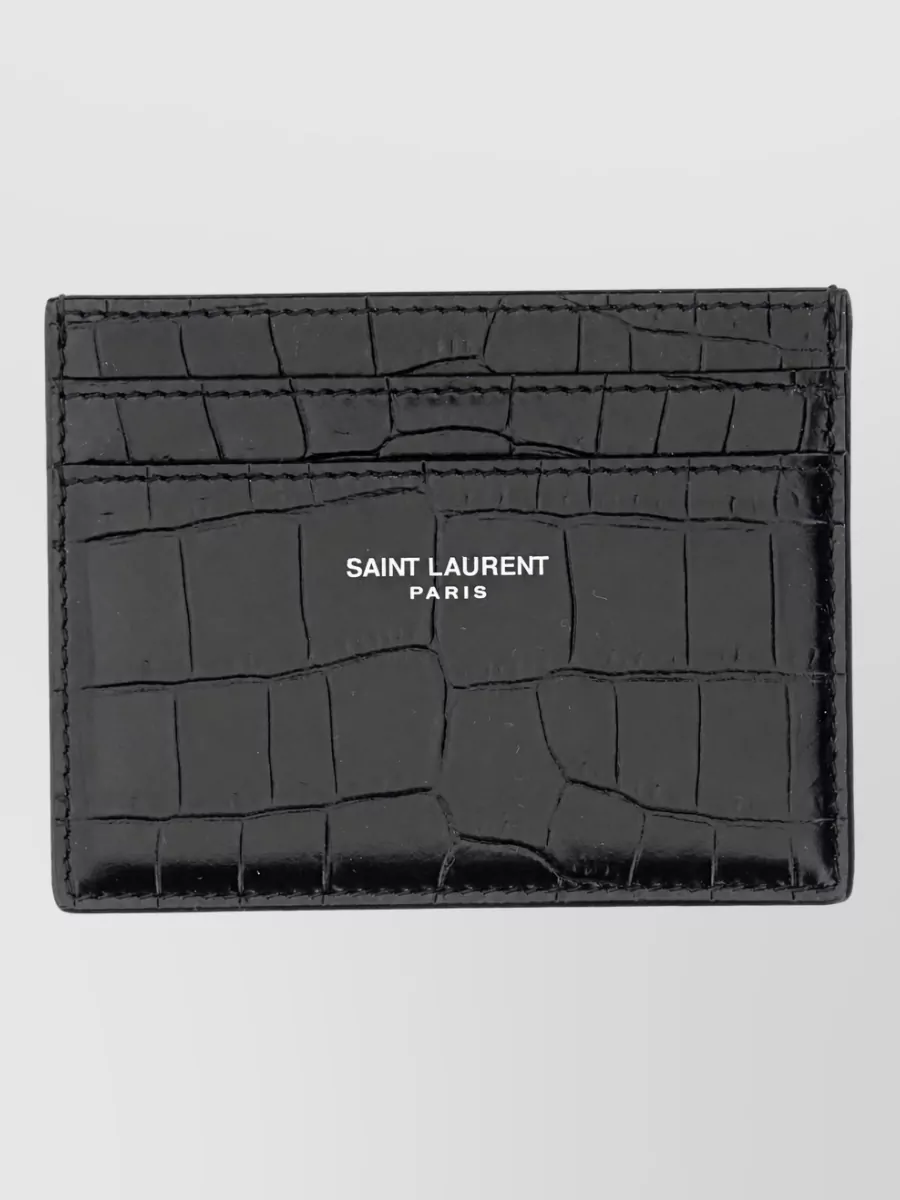 Saint Laurent Leather Card Holder