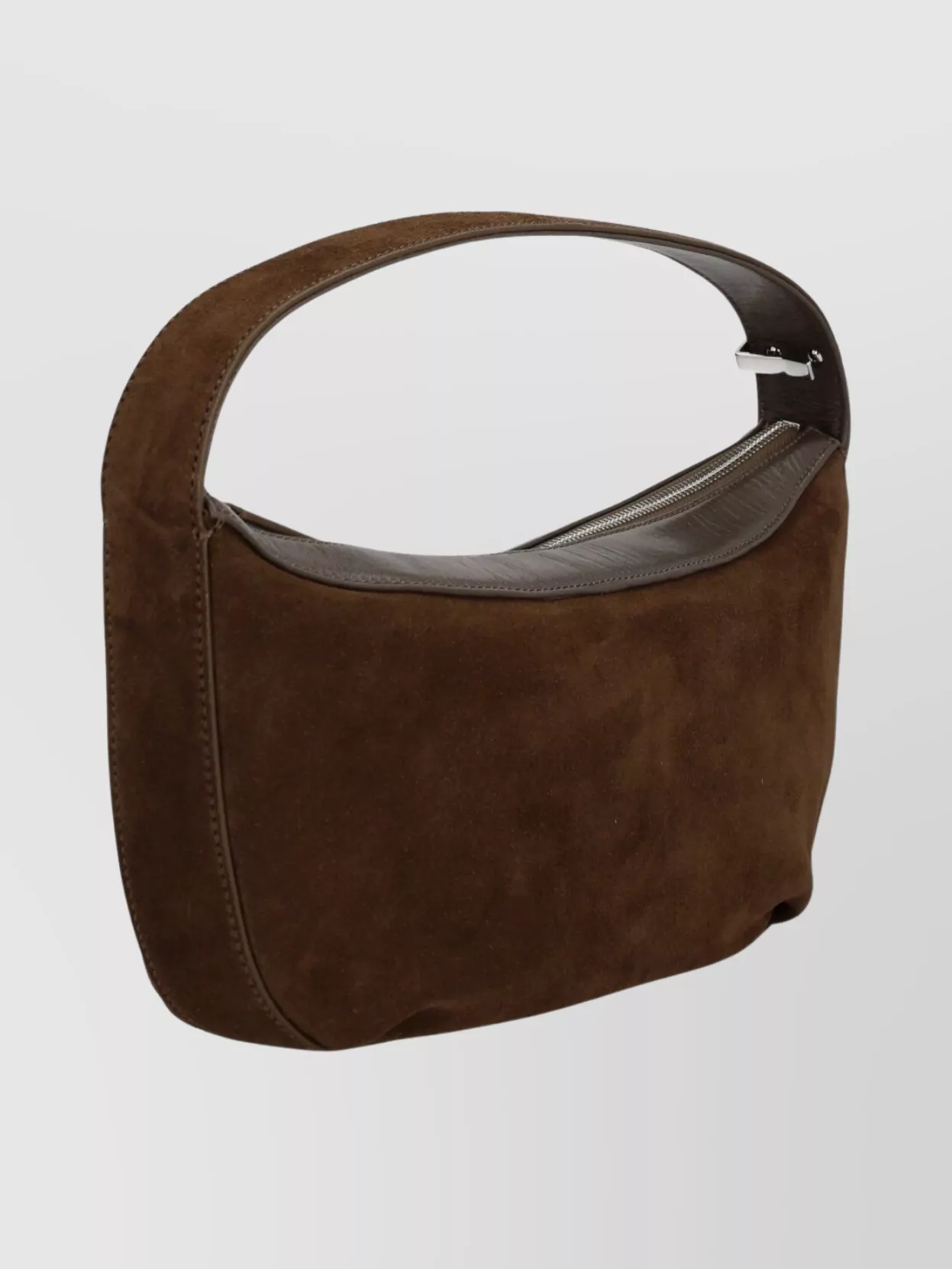 Staud Suede Rectangular Shoulder Bag With Top Handle