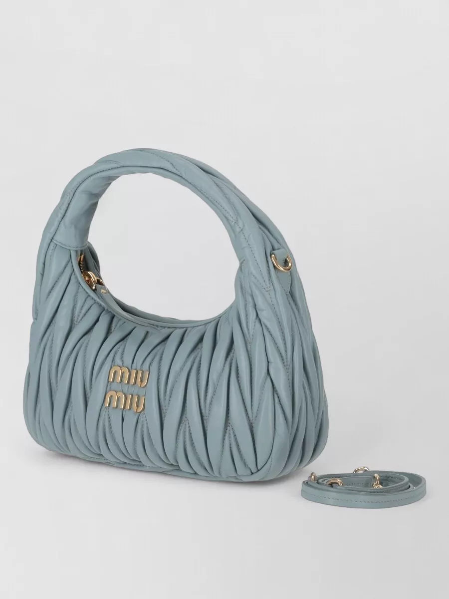 Miu Miu Quilted Tote Bag Detachable Strap