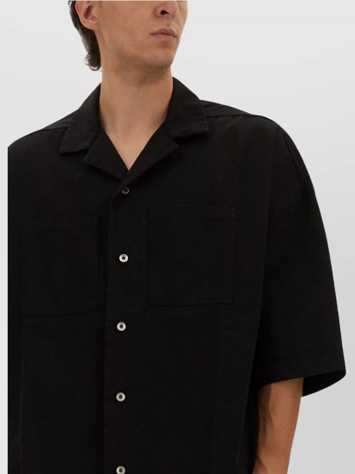 Rick Owens Drkshdw Oversized Short Sleeve Shirt Chest Pockets