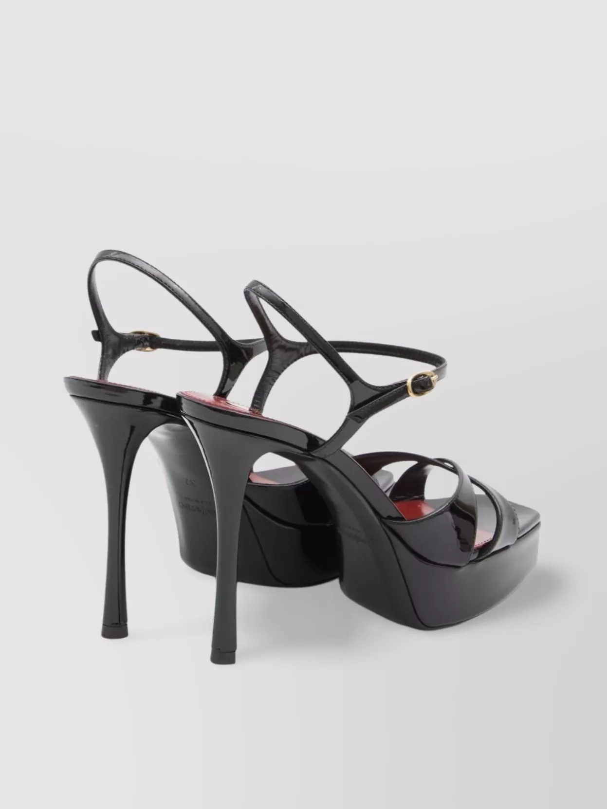 Saint Laurent Debbie Patent Leather Sandals