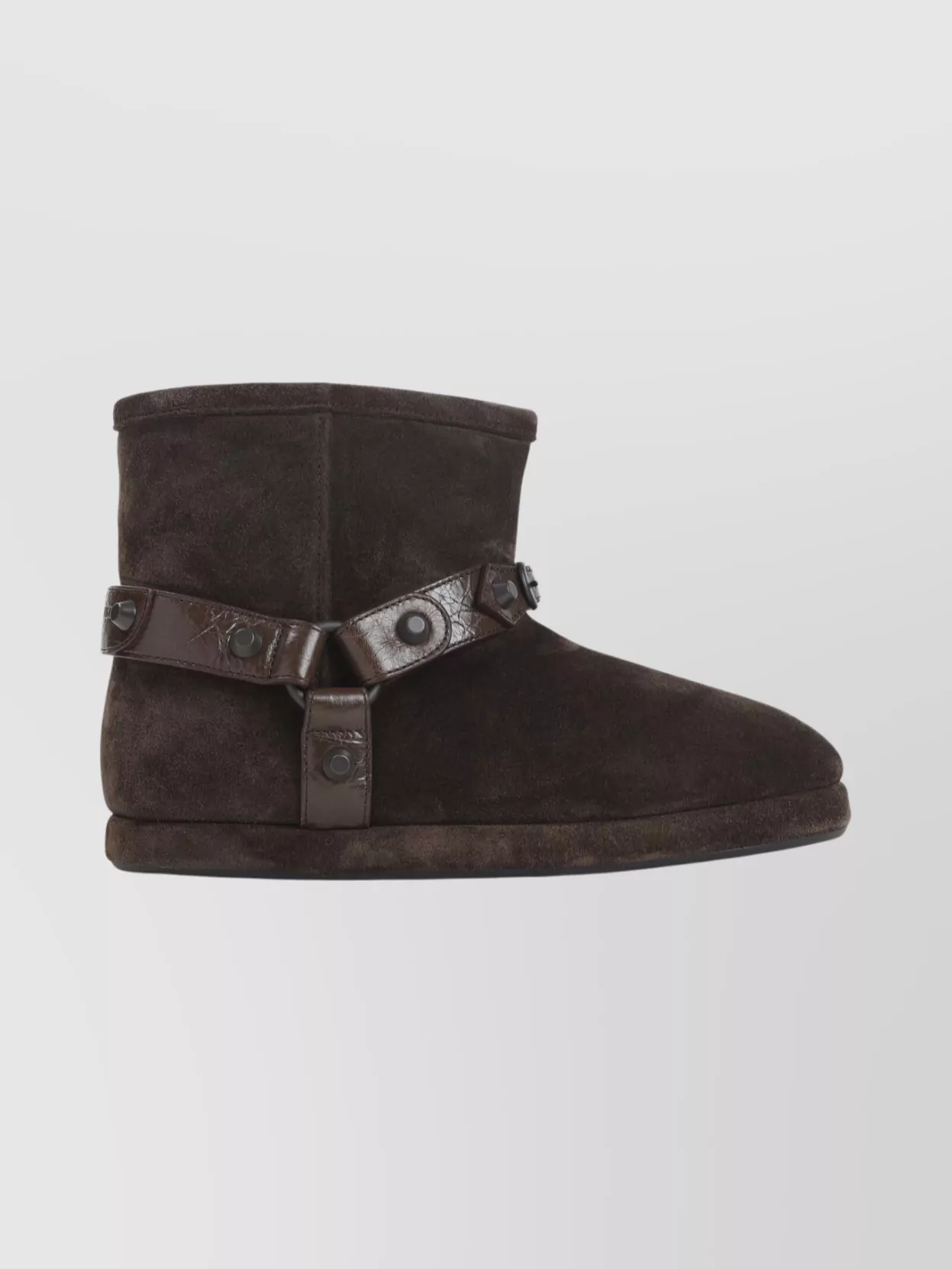 Balenciaga Soft Ankle Bootie Round Toe In Animal Print