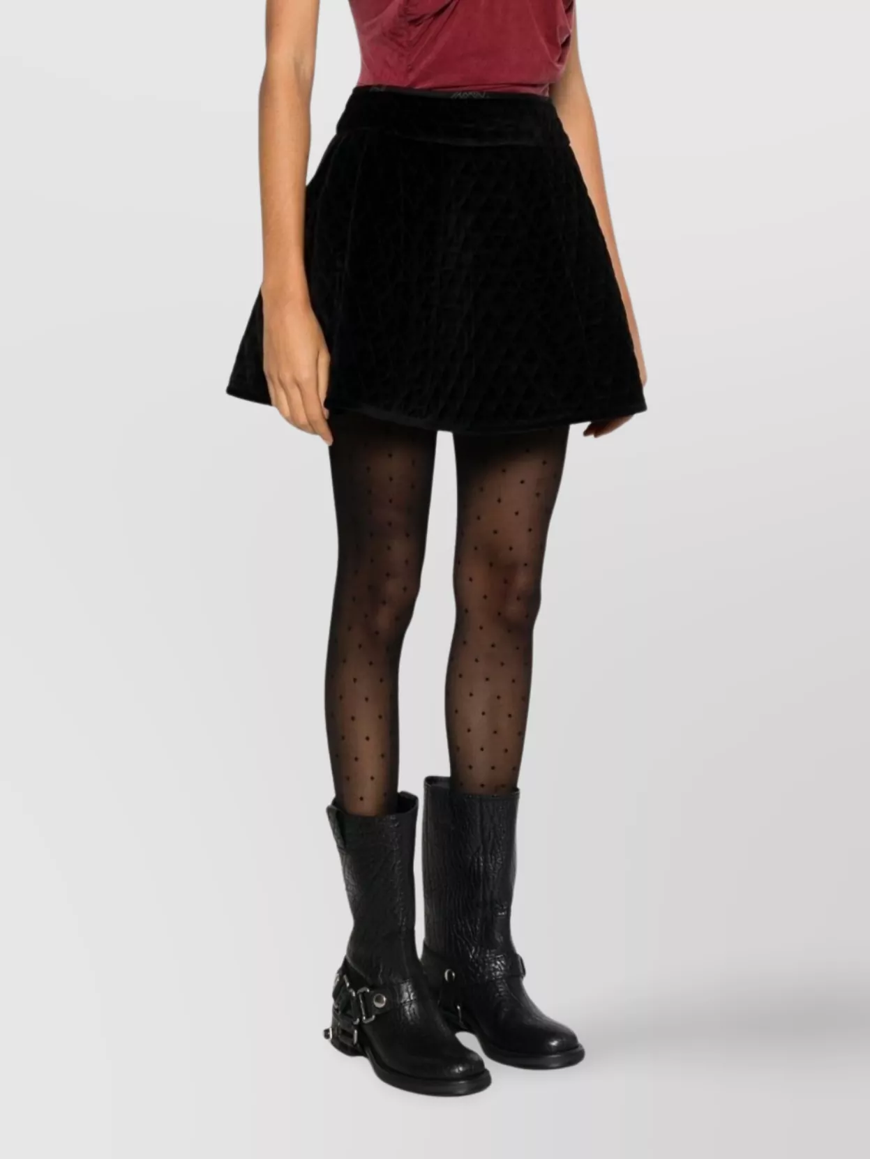 Vivienne Westwood A-line Midi Skirt High Waist In Black