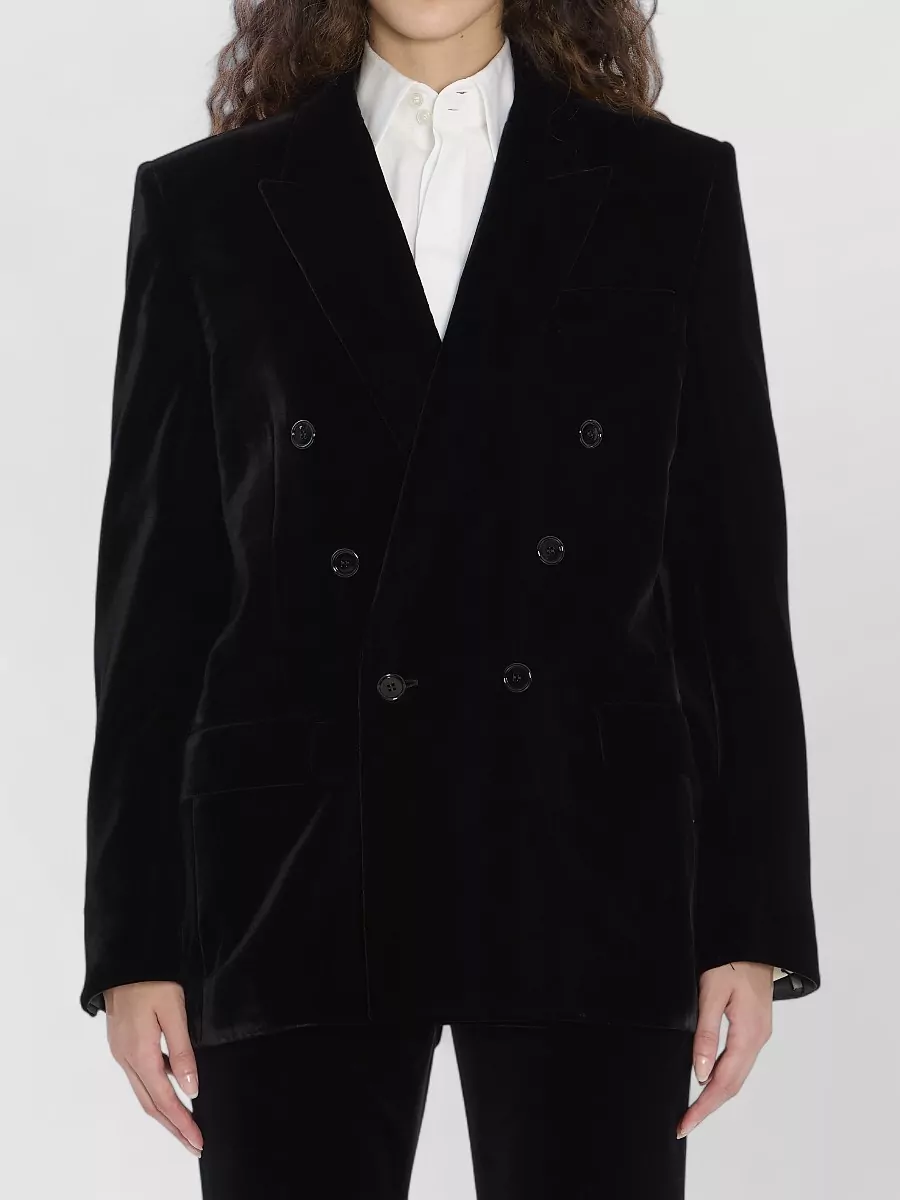Saint Laurent Cassandre Tailored Velvet Jacket