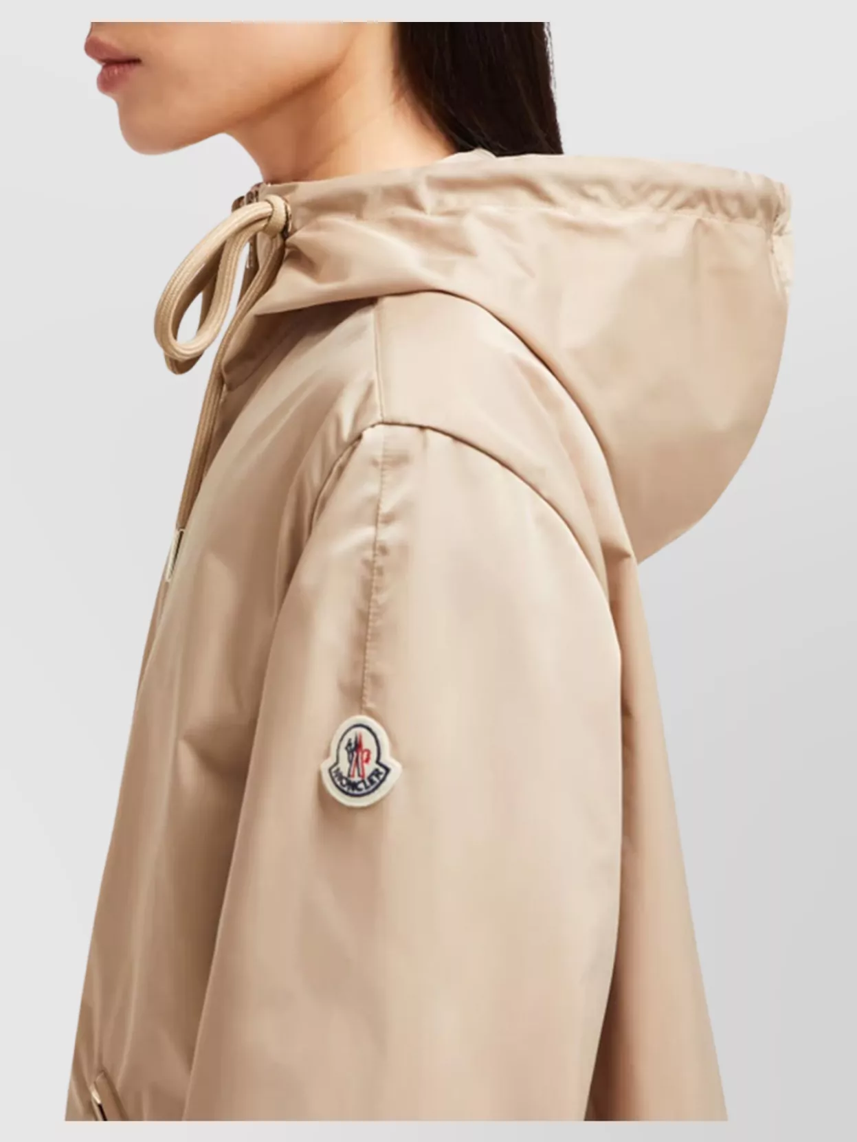 Moncler Drawstring Hem Hooded Jacket