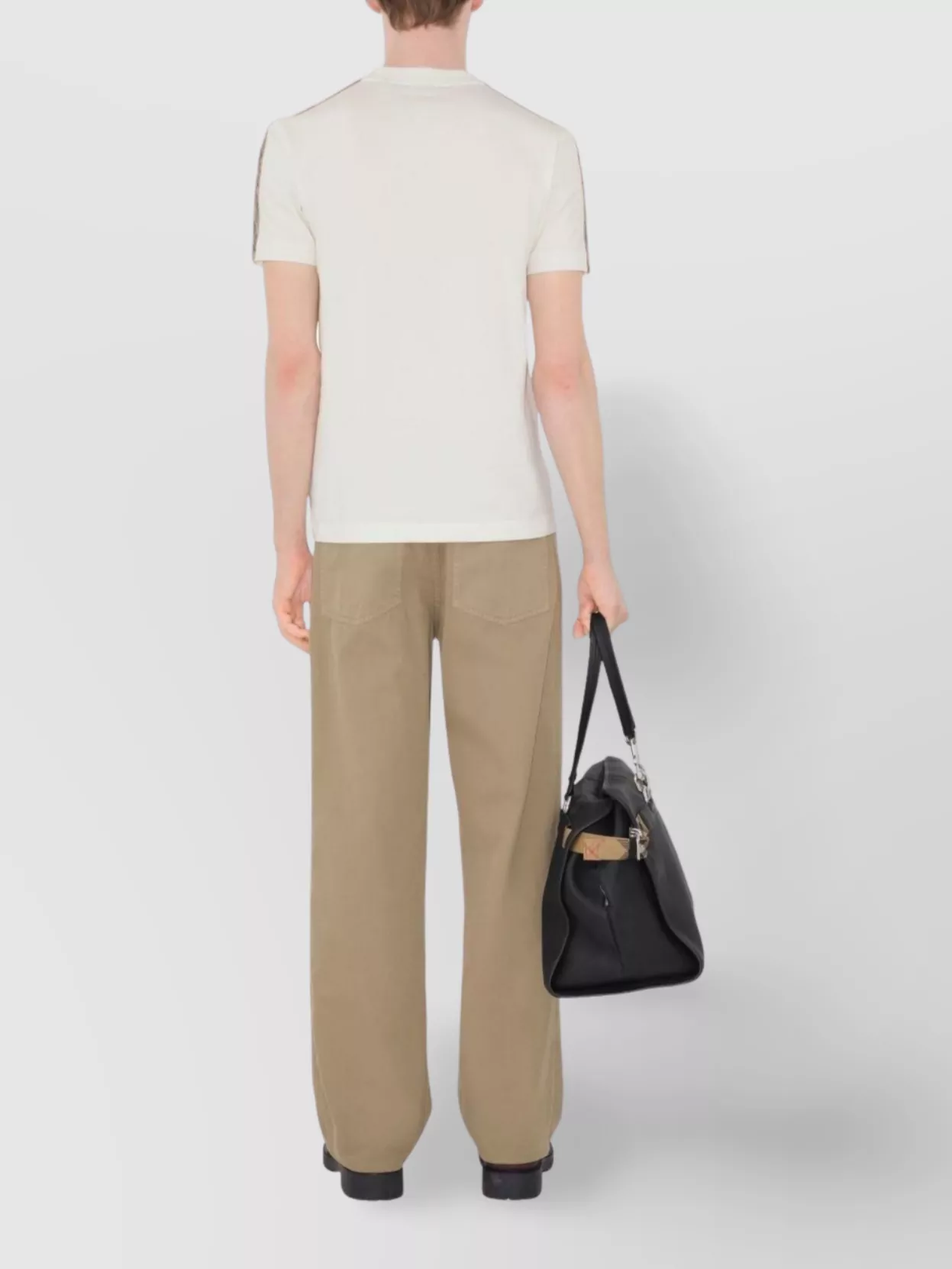 Burberry Shoulder Panel Check Trim Crew Neck Vest