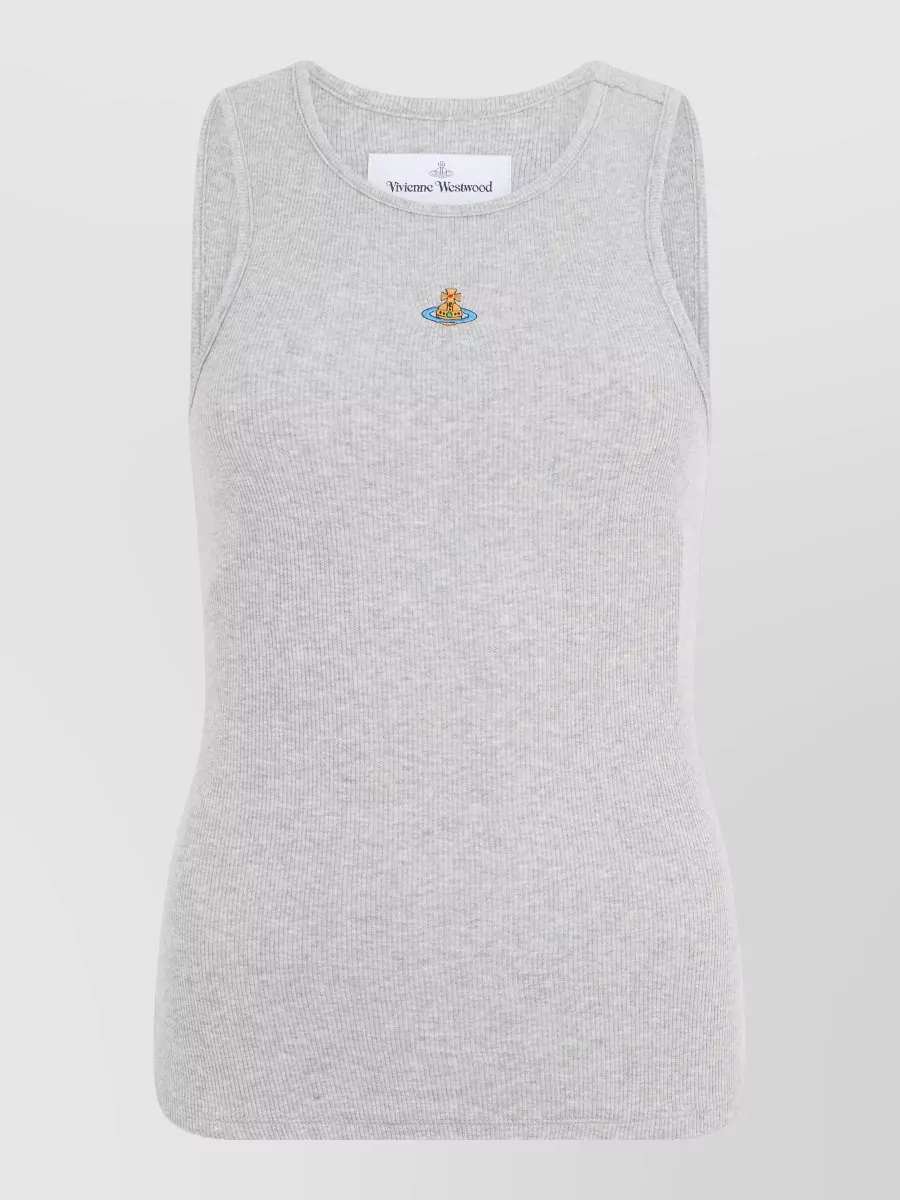 Vivienne Westwood Cotton sleeveless fitted tank top