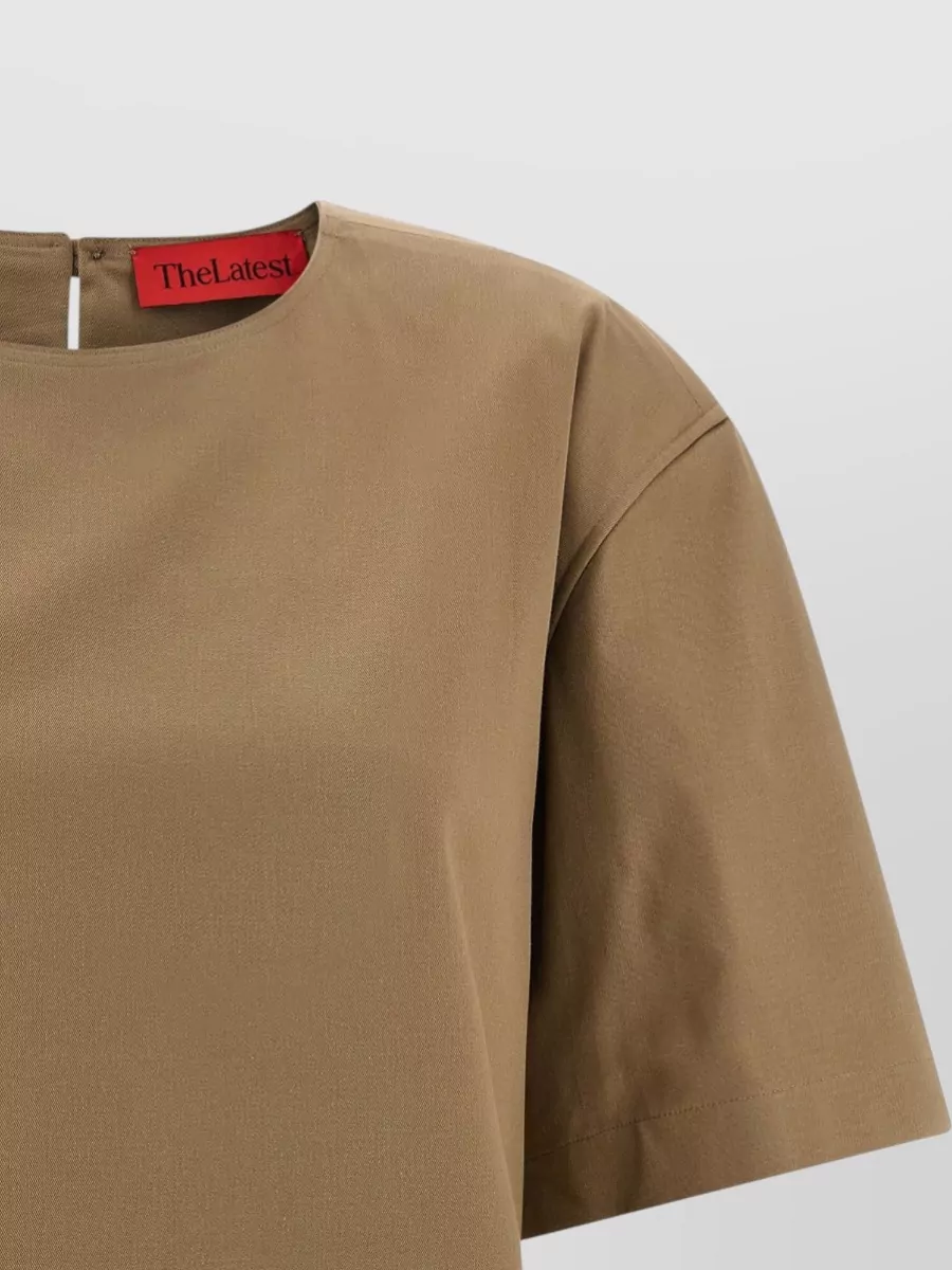 Thelatest Cotton Short-Sleeve Crewneck T-Shirt