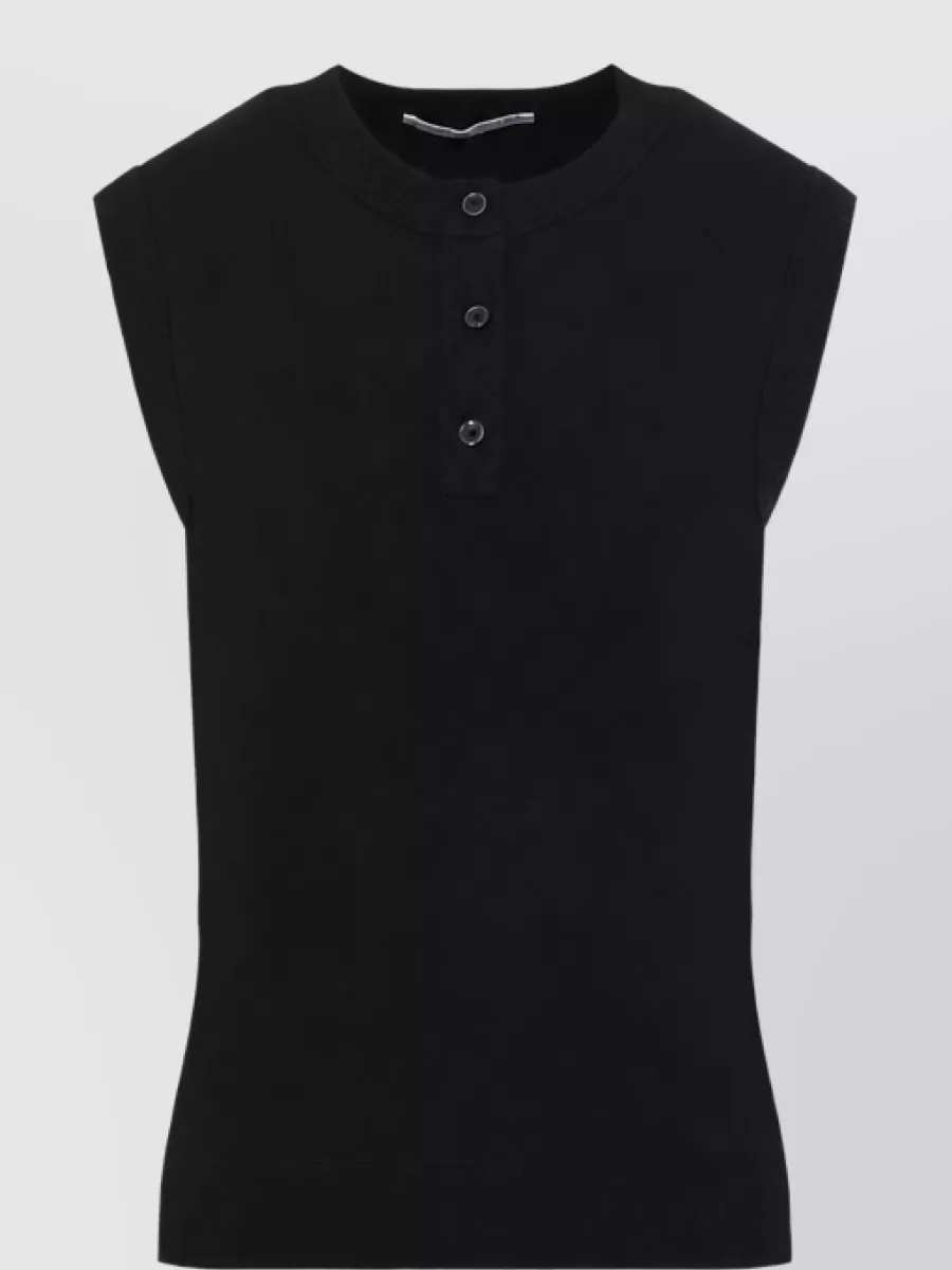 Studio Nicholson Cashmere wool sleeveless crew neck knit vest