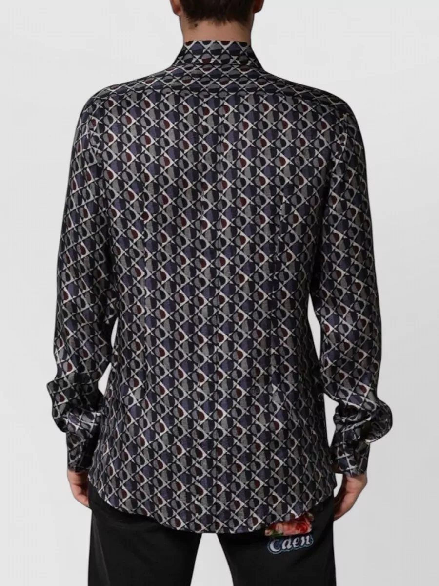 Dolce&Gabbana Silk Printed Dress Shirt