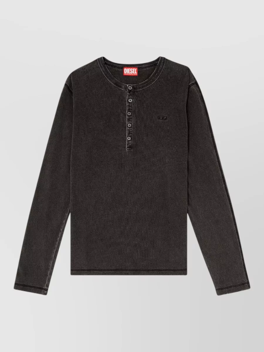Diesel Cotton Long-Sleeve T-Shirt