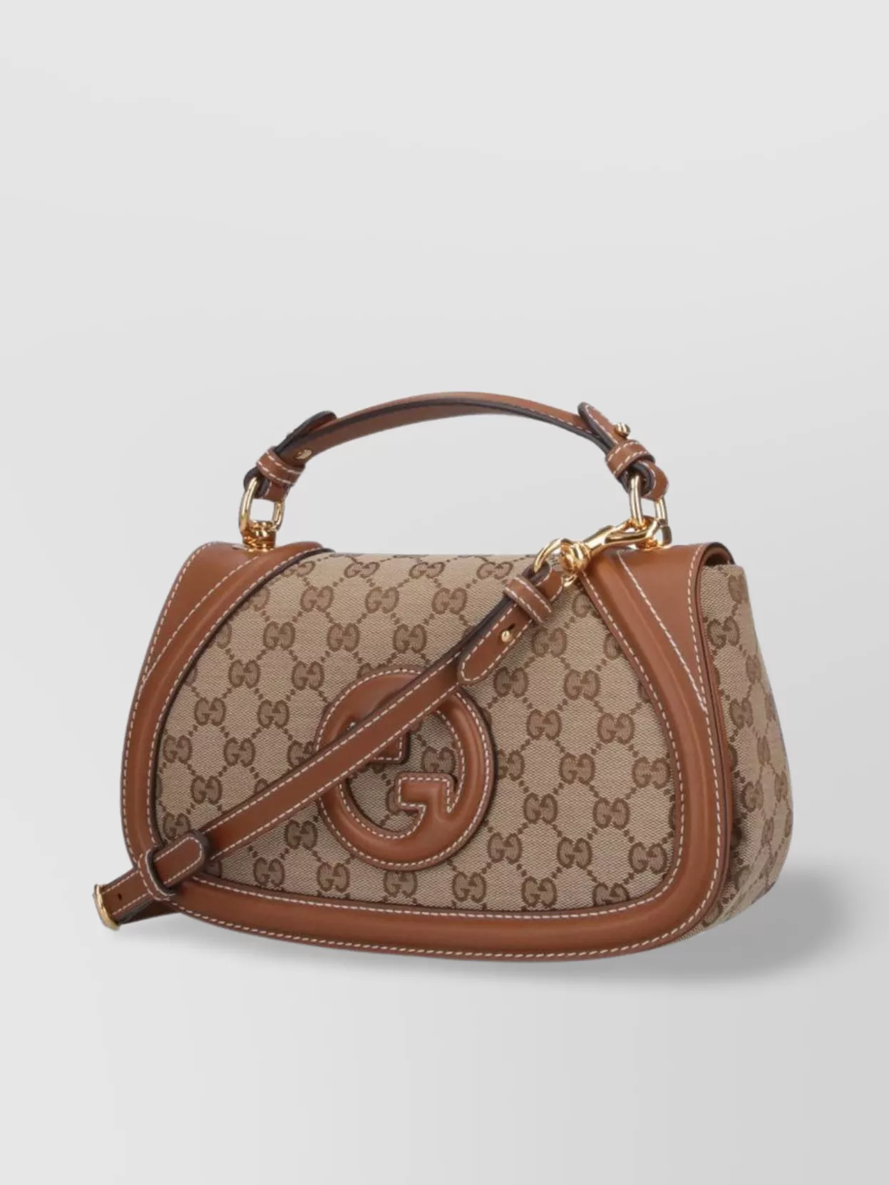 Gucci Monogram Top Handle Shoulder Bag