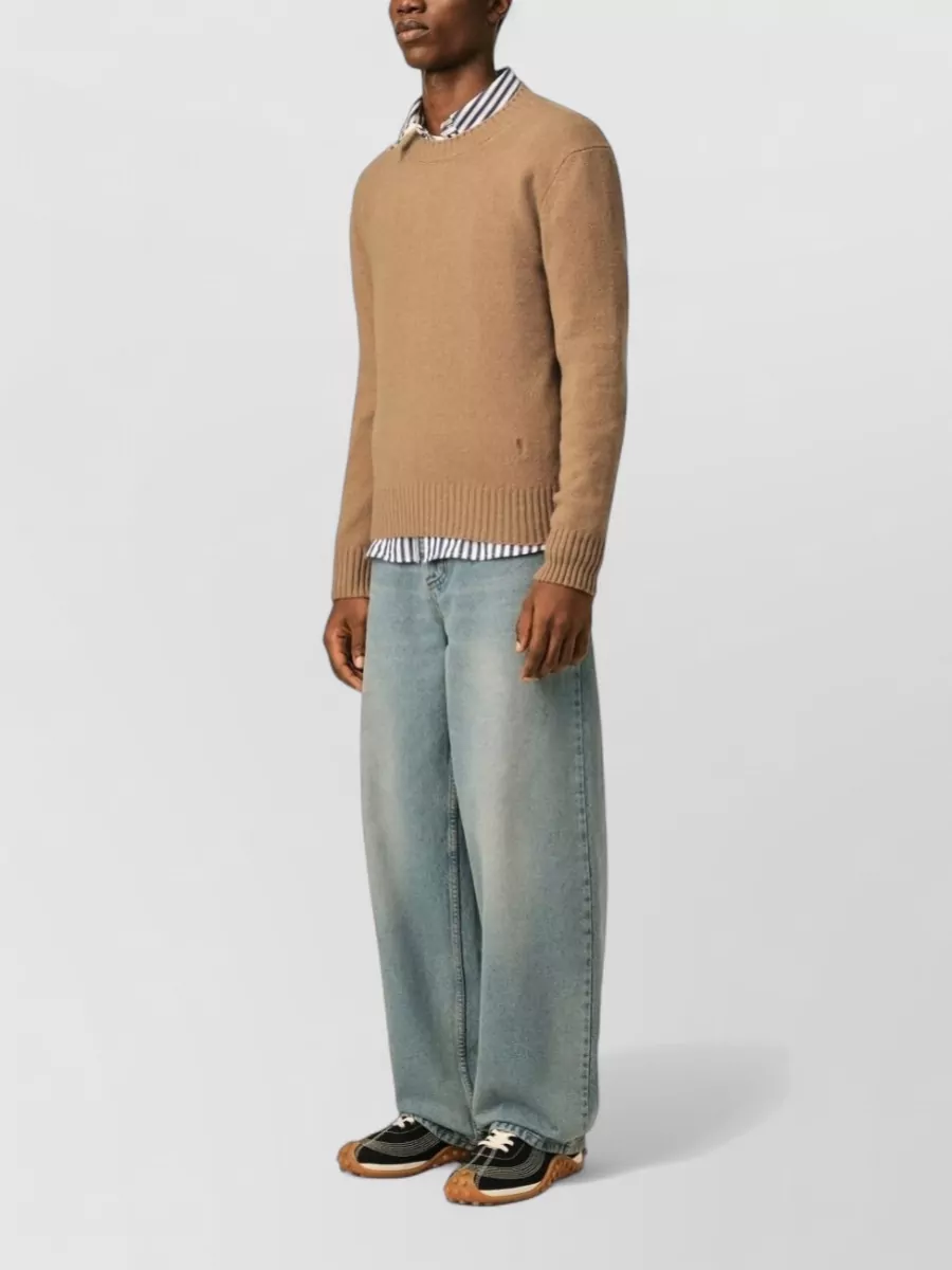 Ami Paris Cashmere Crewneck Sweater