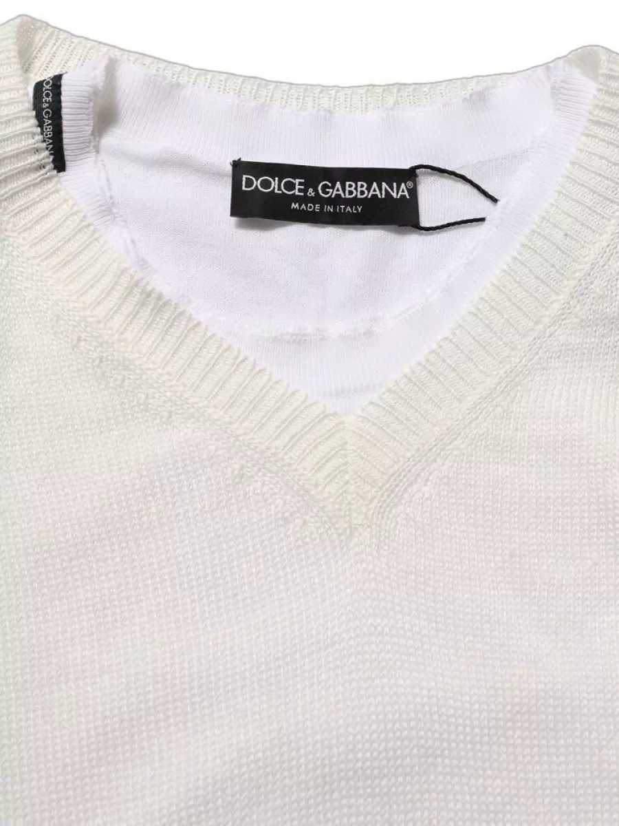 Dolce&Gabbana Flax Crewneck Tank Top