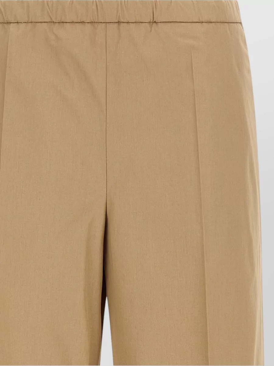 Moncler Cotton High-Rise Straight-Leg Trousers