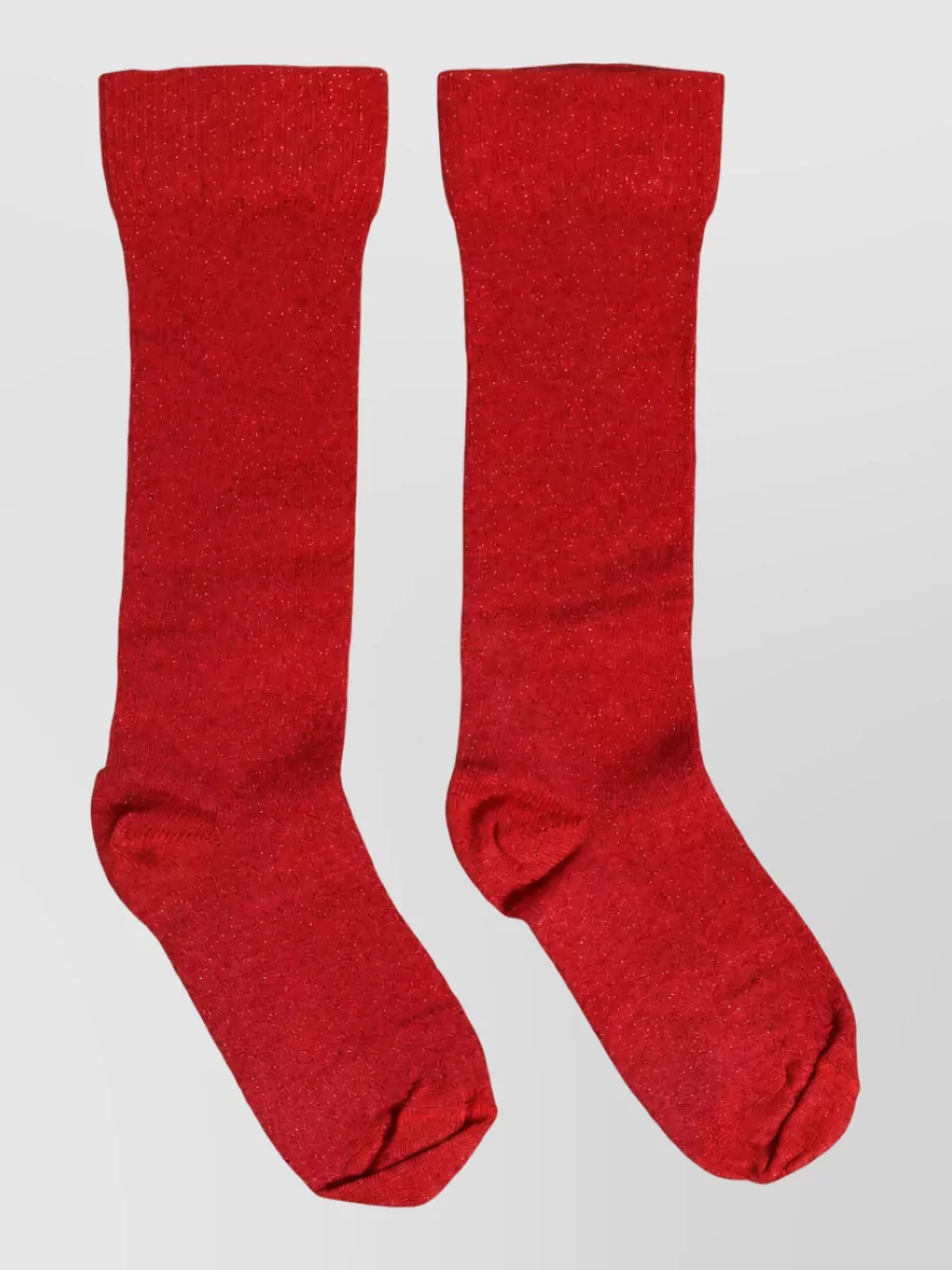 Dolce&Gabbana Viscose Logo Mid Calf Socks