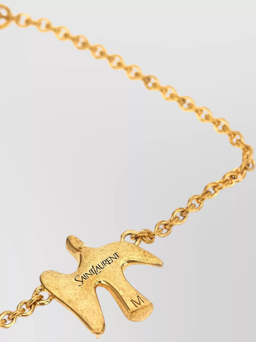 Saint Laurent Logo Charm Bracelet