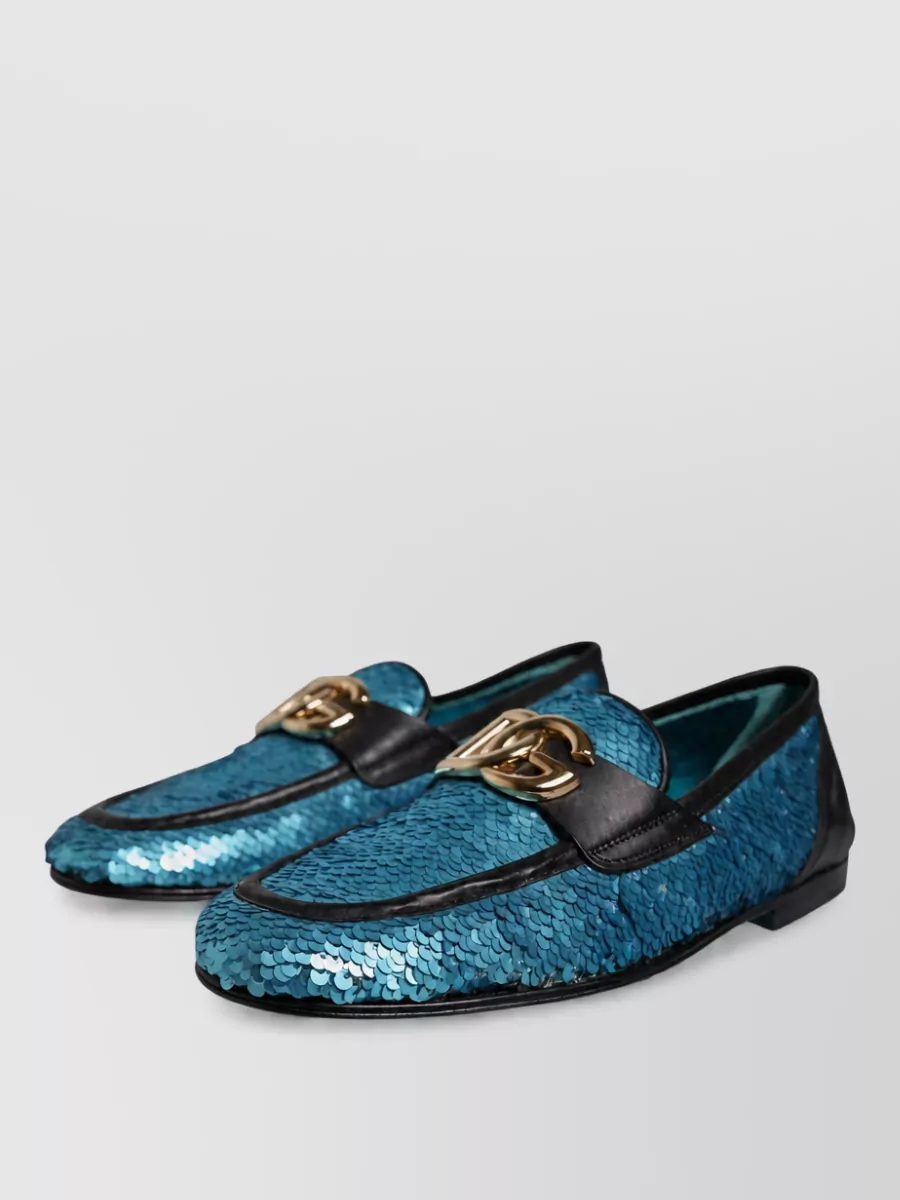 Dolce&Gabbana sequined loafers