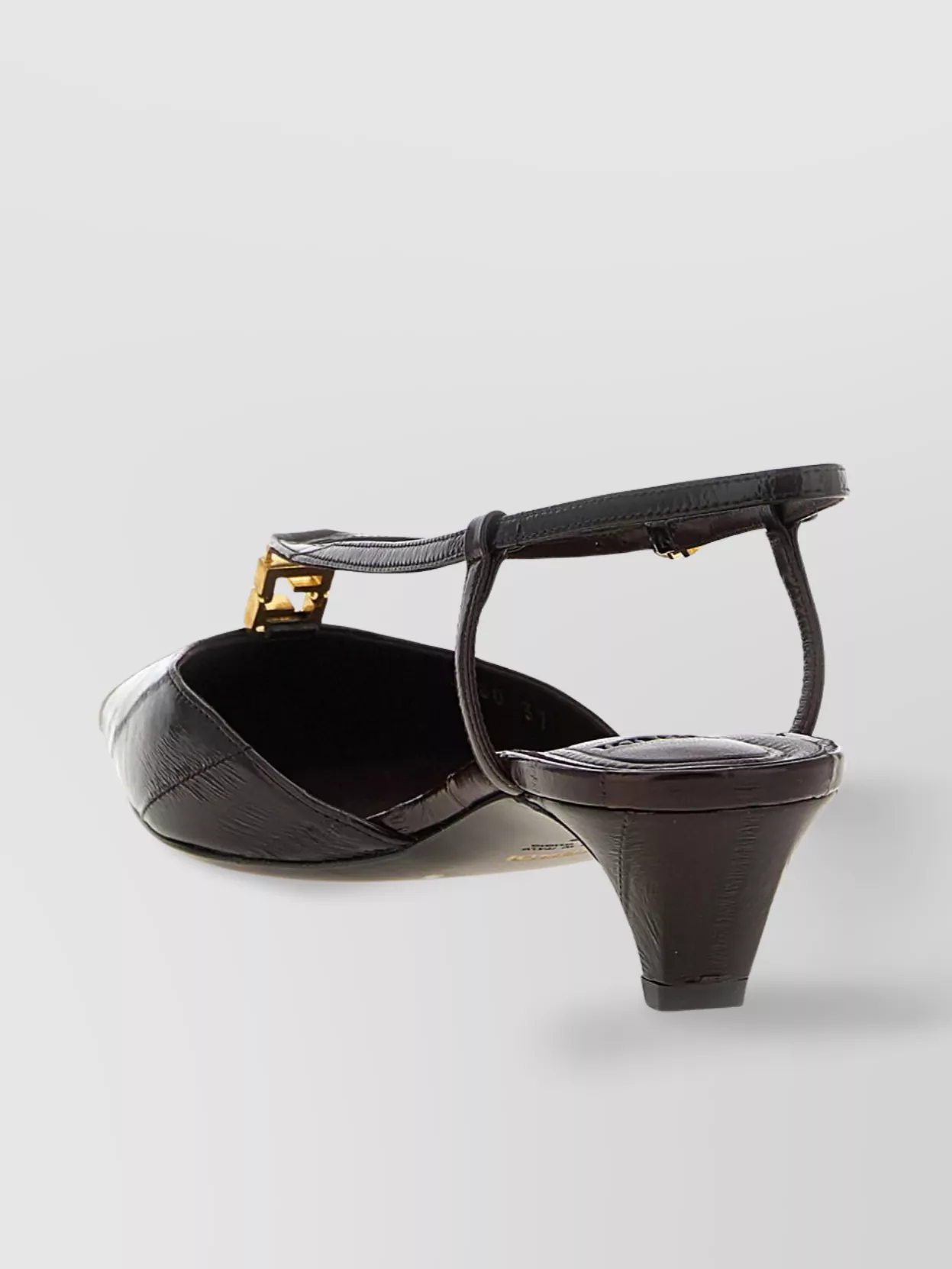 Fendi Ffold Slingback Buckle Detail