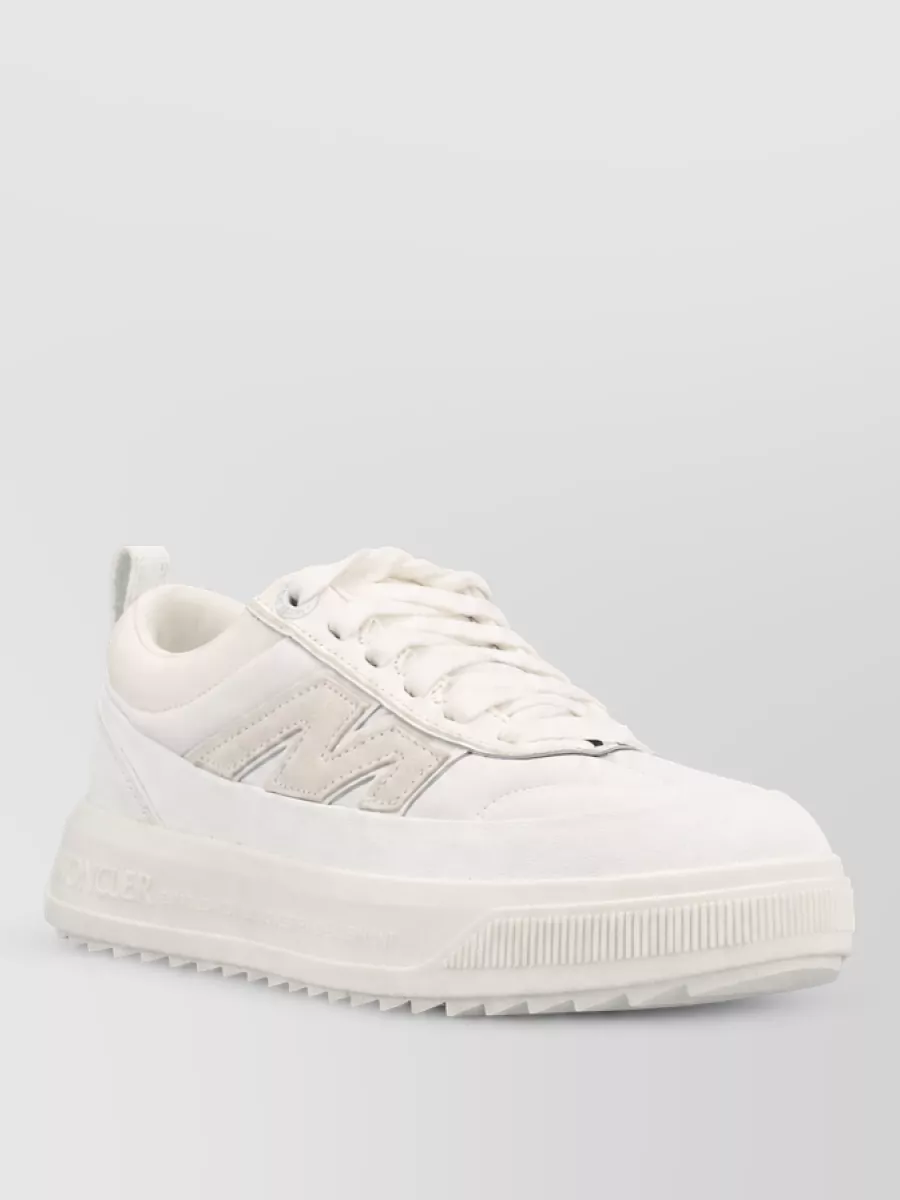 Moncler leather low-top sneakers