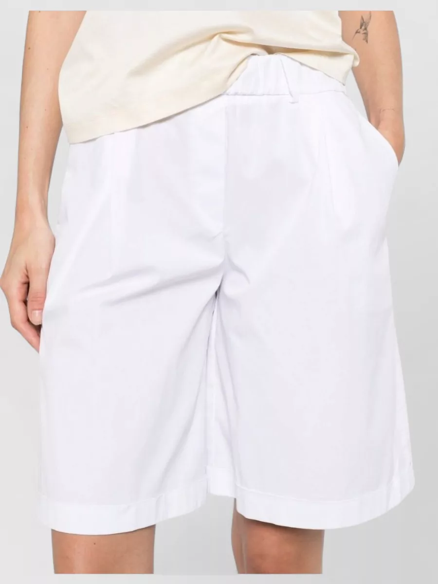 Via Masini 80 Pleated Knee-Length Shorts