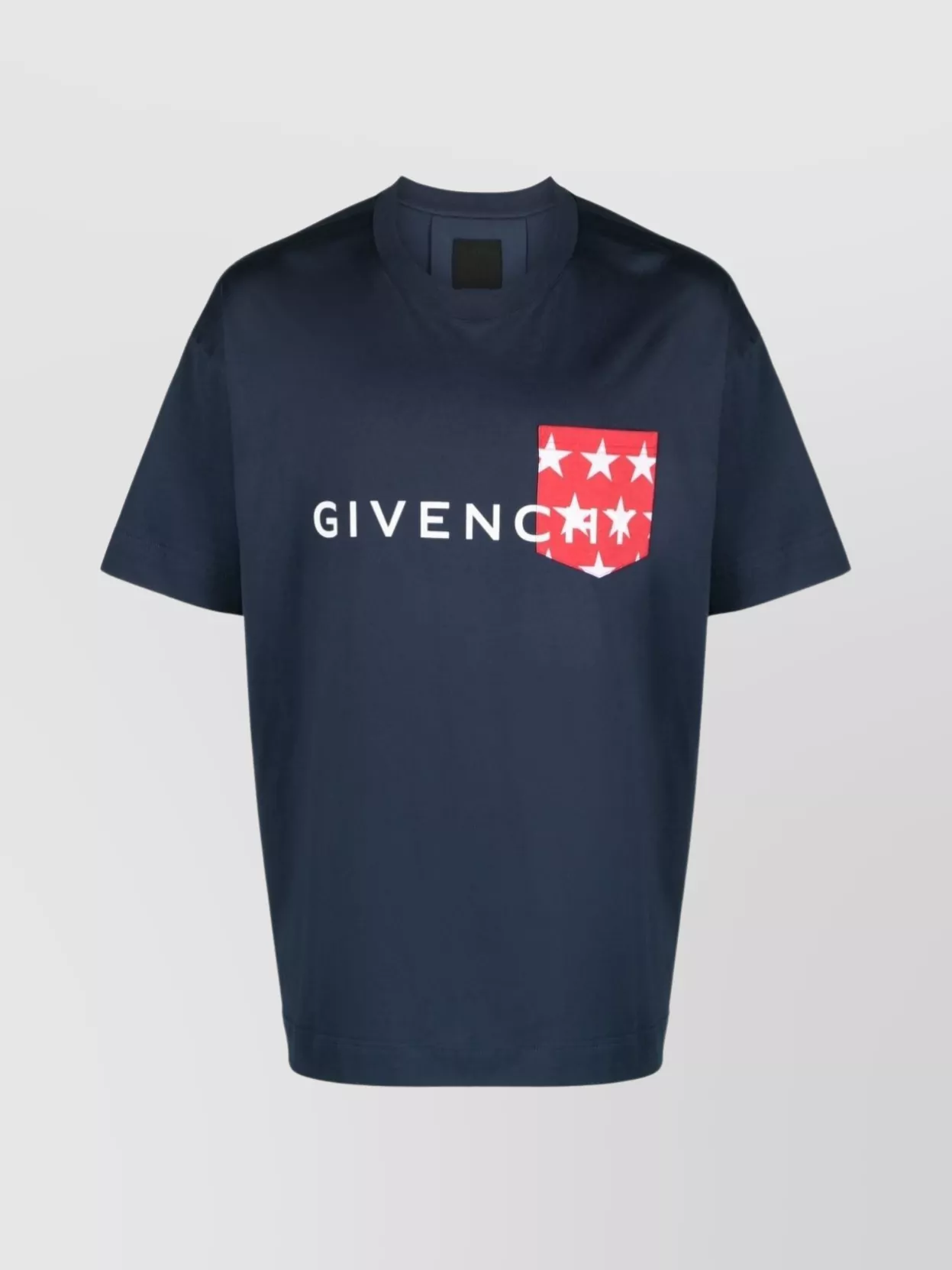 Shop Givenchy Crew Neck Pocket T-shirt In Blue