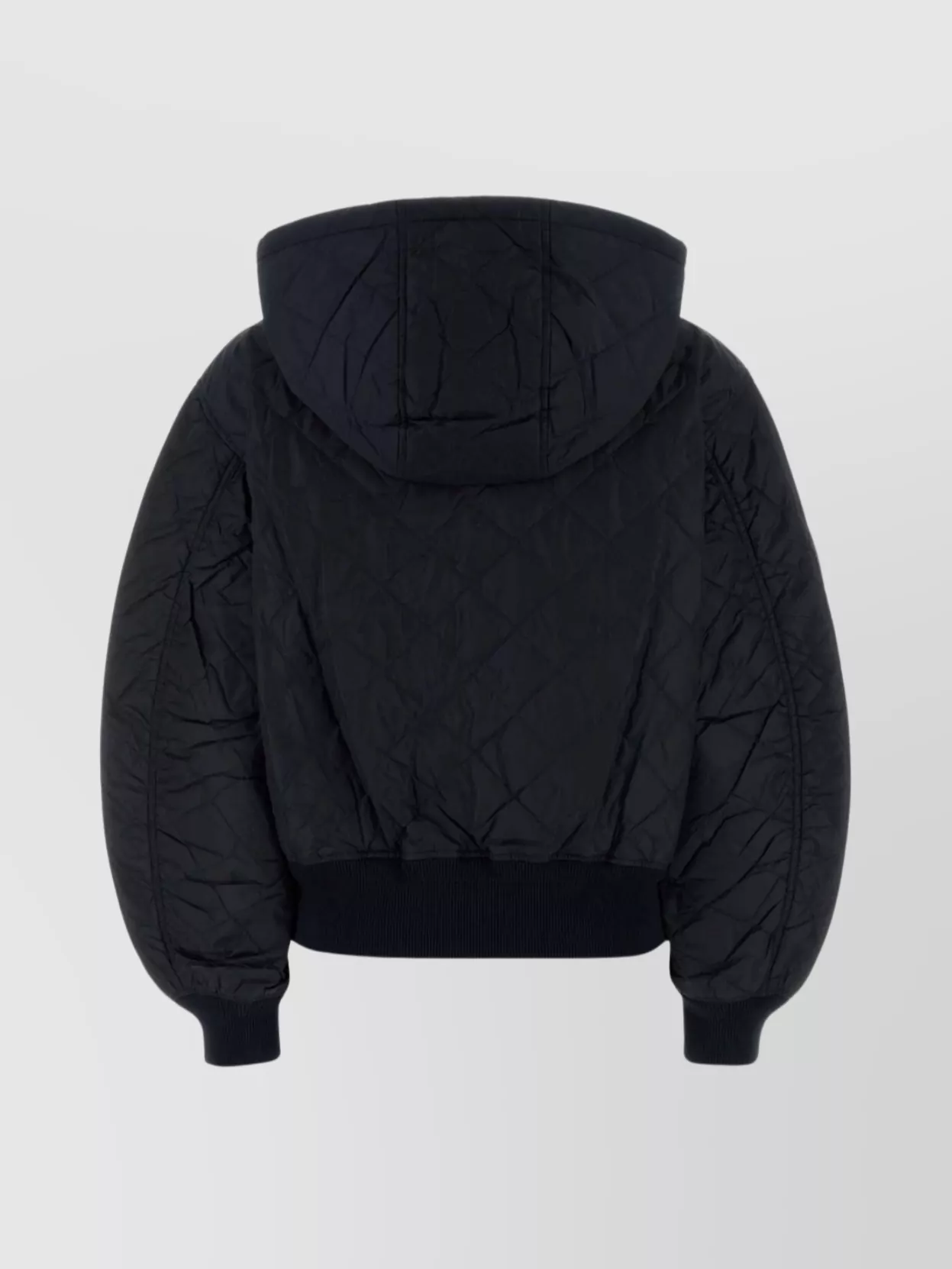 Prada Bomber In Re-nylon Blu Scuro Donna In Animal Print