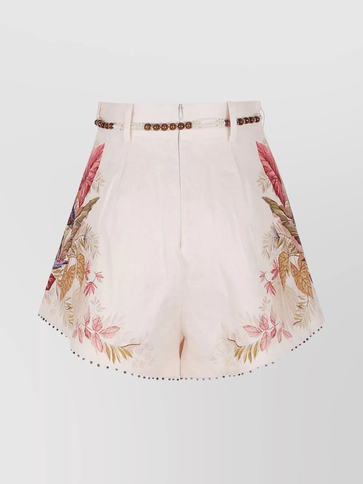 Zimmermann Linen High-Rise Printed Shorts