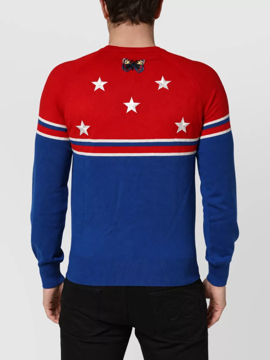 Dolce&Gabbana Virgin Wool Crew Neck Sweater