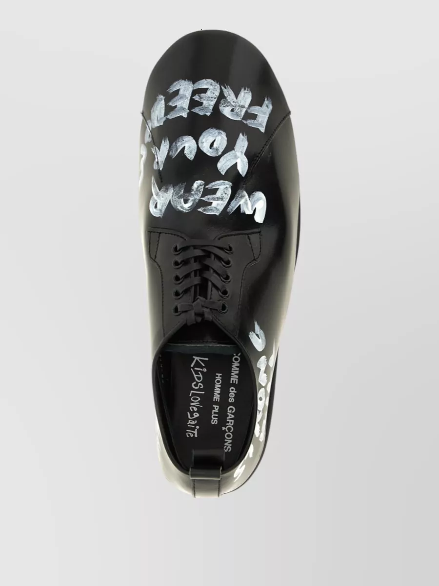 Comme Des Garçons Leather Lace-Up Derby Shoes