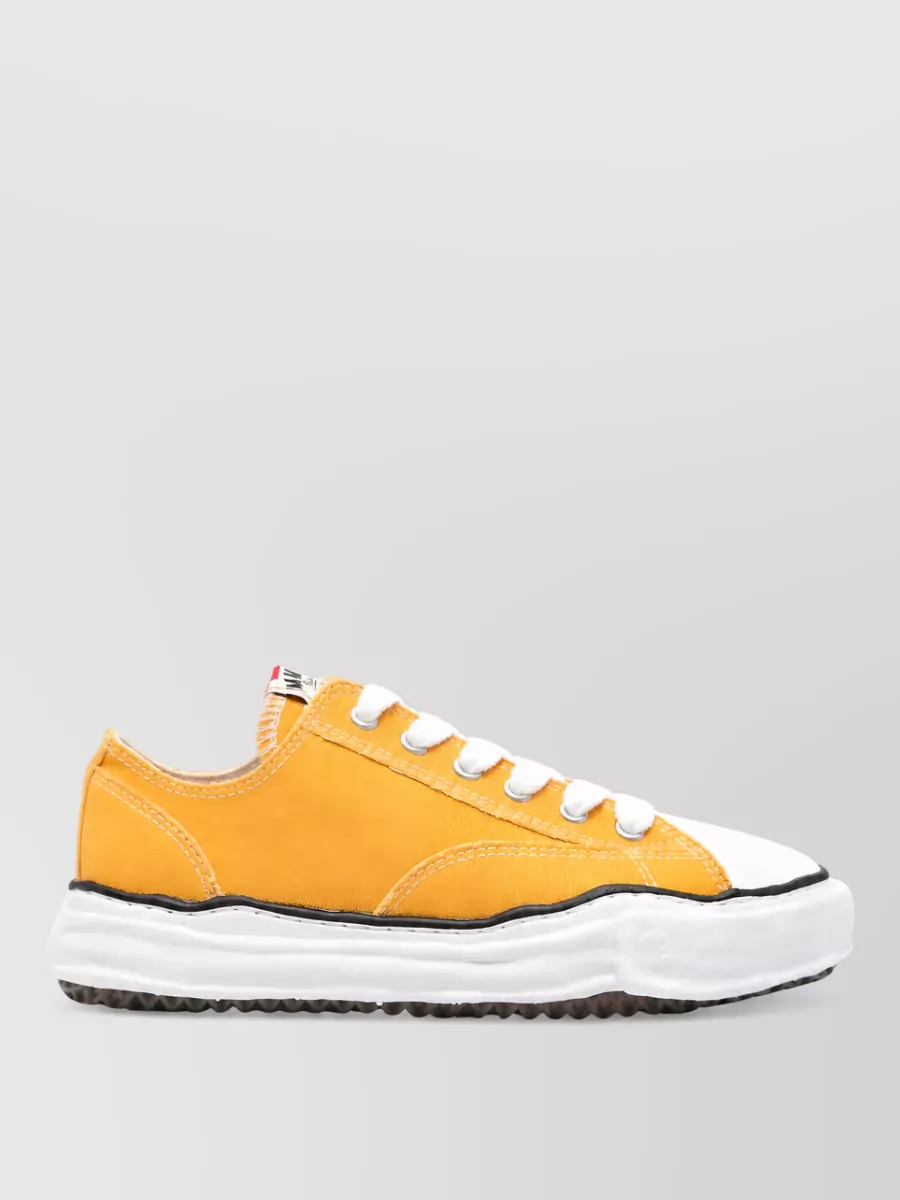Maison Mihara Yasuhiro cotton low top lace up sneakers