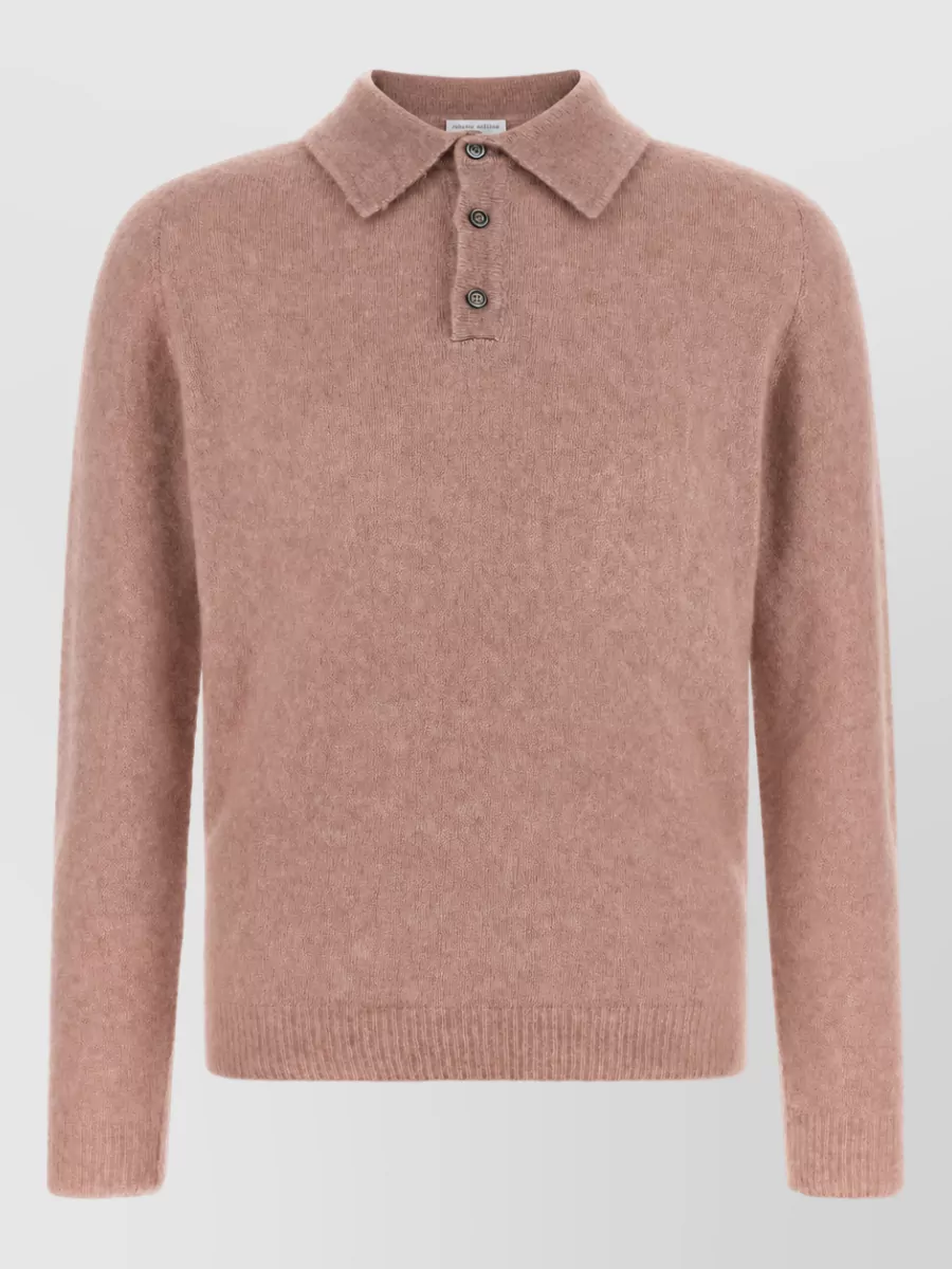 Roberto Collina cashmere silk polo jumper
