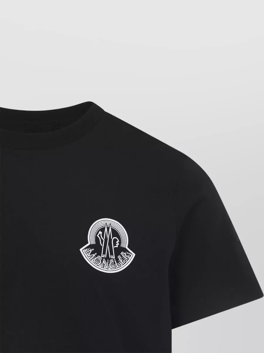 Moncler Short Sleeves Crew Neck Cotton T-Shirt
