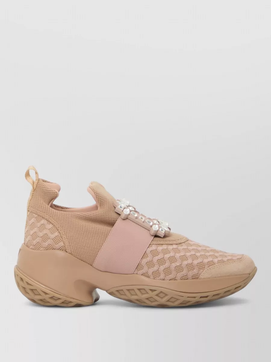 Roger Vivier Mesh Slip-On Sneakers