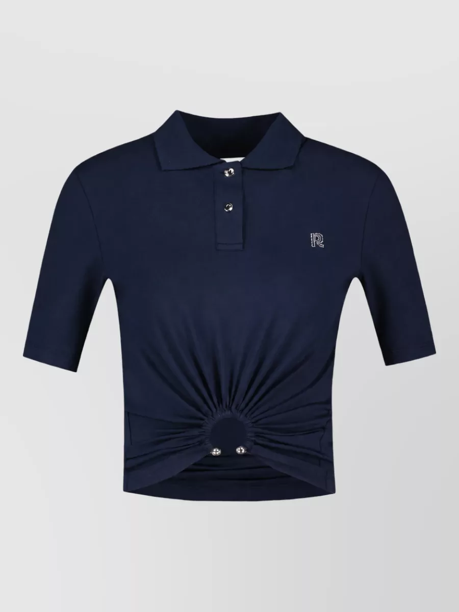 Paco Rabanne cotton polo top