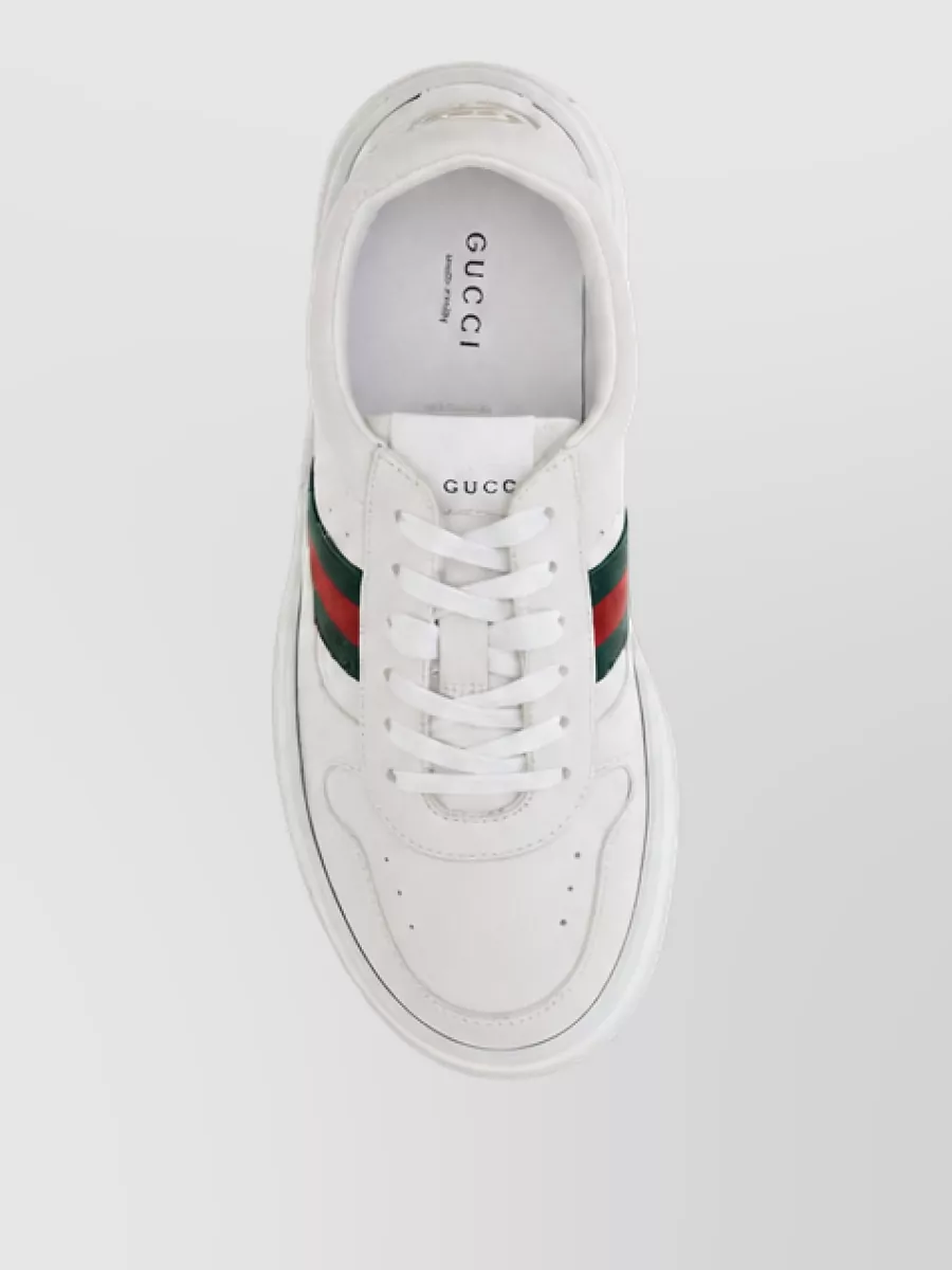 Gucci Calf Leather Chunky Low-Top Sneakers